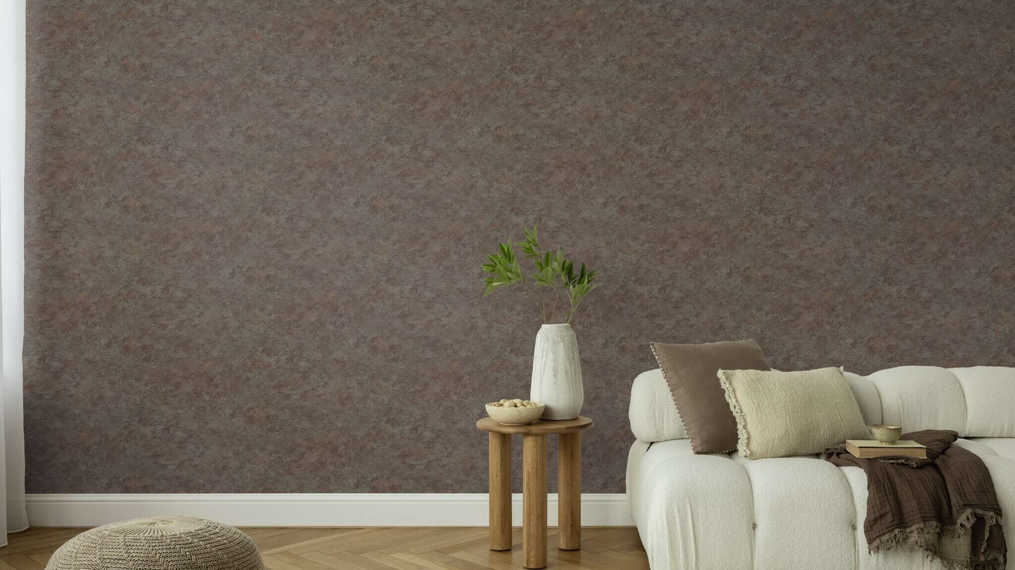 10-497564 Raumsituationen 2 Terra non-woven wallpaper in dark grey - Factory VI 497564