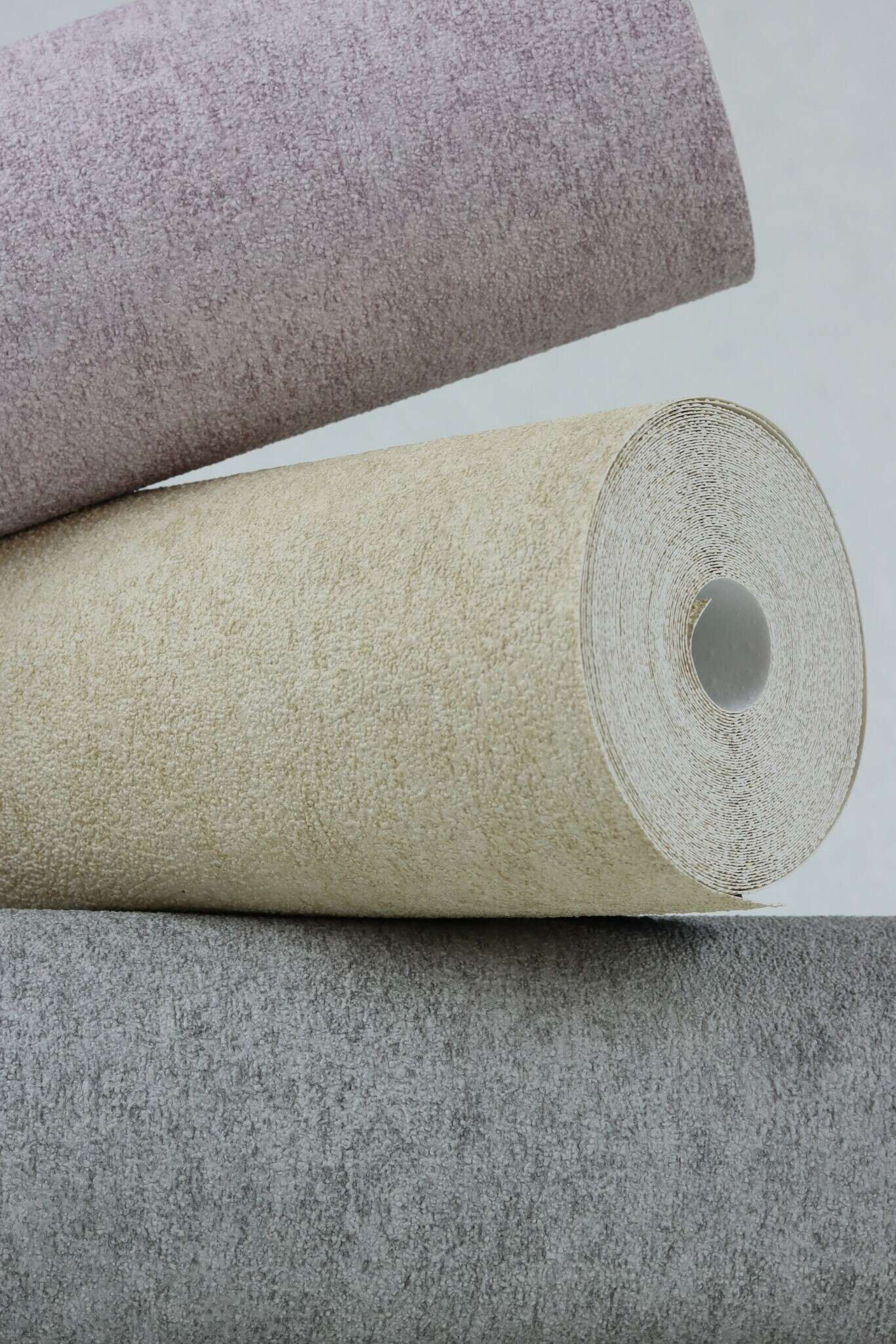 10-617191 Detailaufnahmen 28 Detailed image of Single-colour wallpaper with a rough plaster look