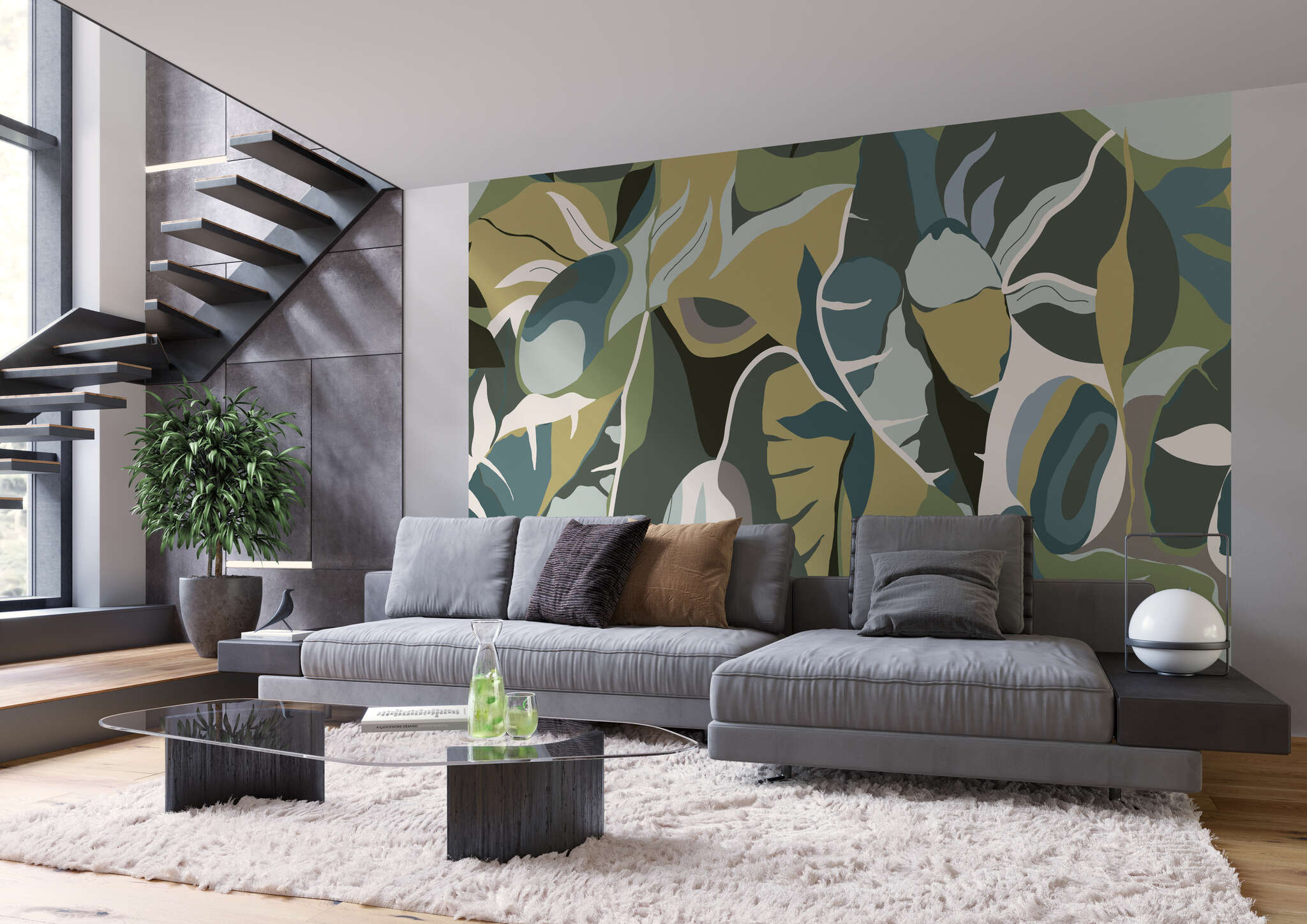 10-688184 Raumsituationen 2 Papier peint Tropical House 688184