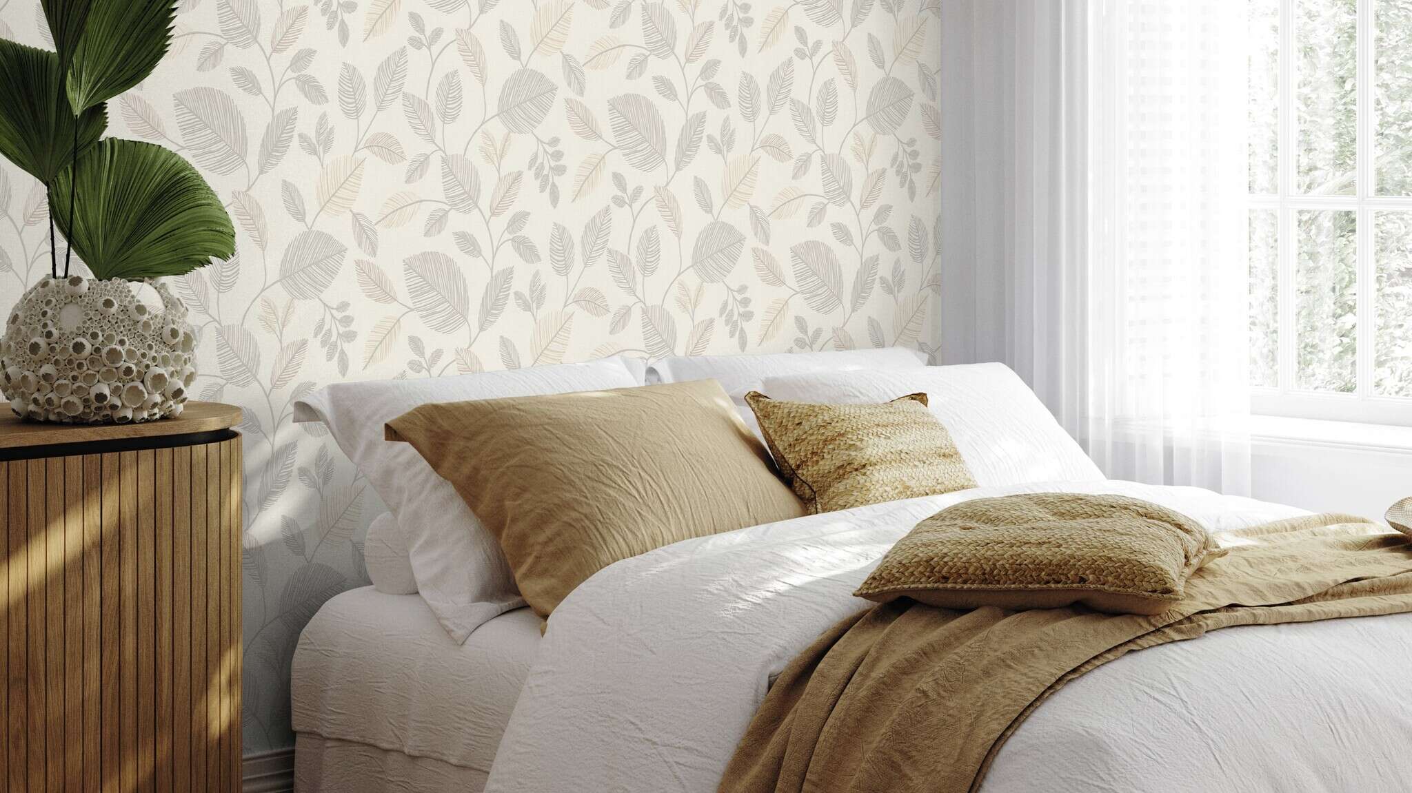 10-582741 Raumsituationen 2 Non-woven wallpaper in gray-taupe Selection Relief/non-woven 582741