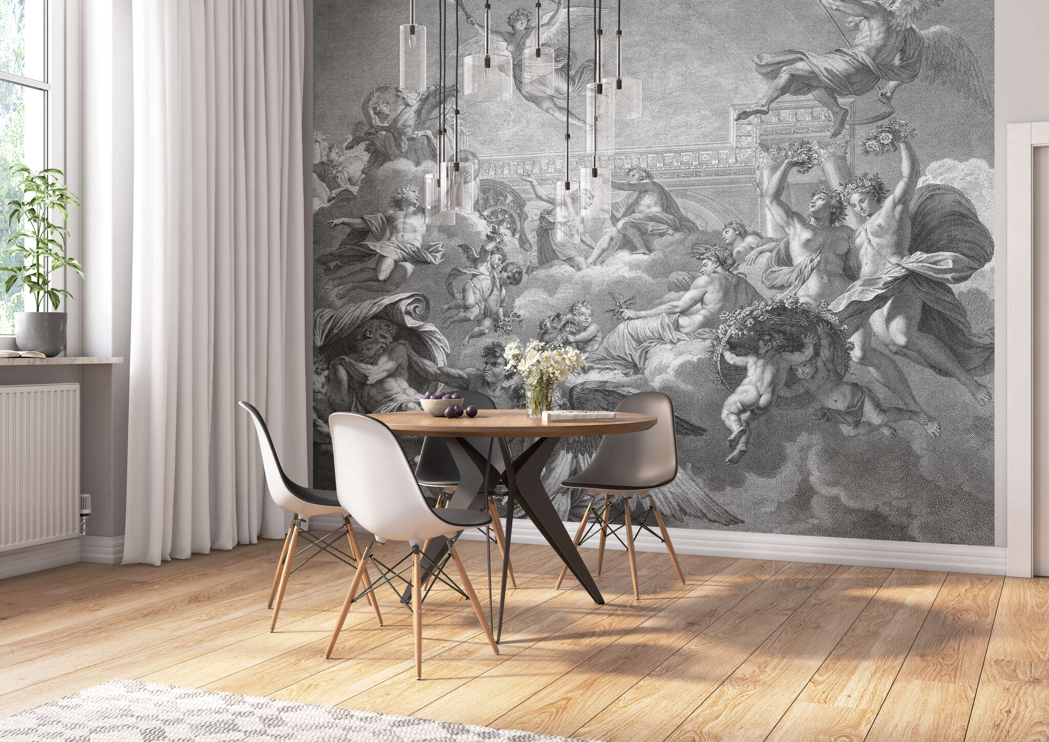 Esszimmer mit 360769 - Wandbild - Mythologische Szene mit Engeln & Göttern magicwalls photo wallpaper 360769