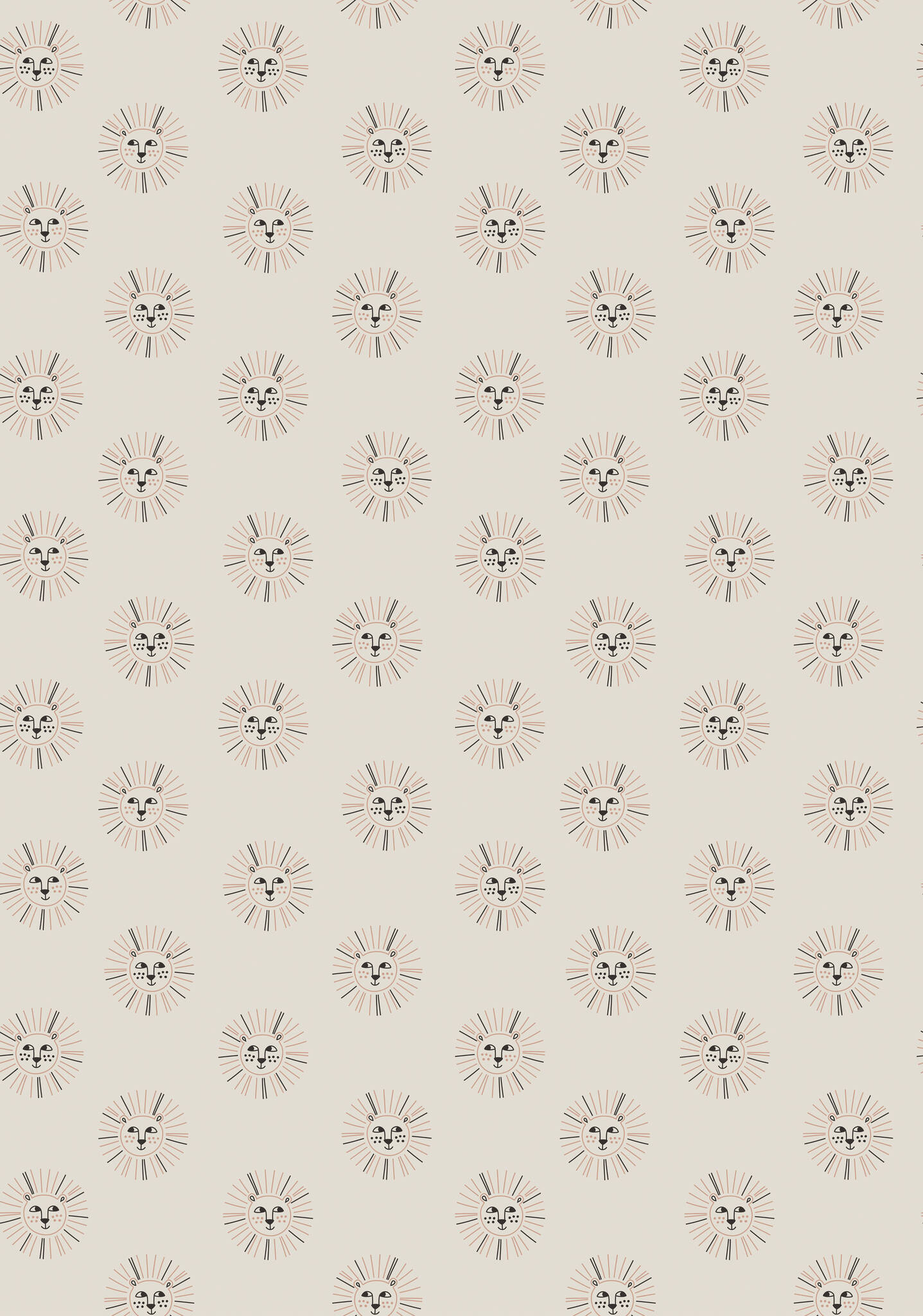 Vliestapete Leo in Beige | Roomblush - RB347