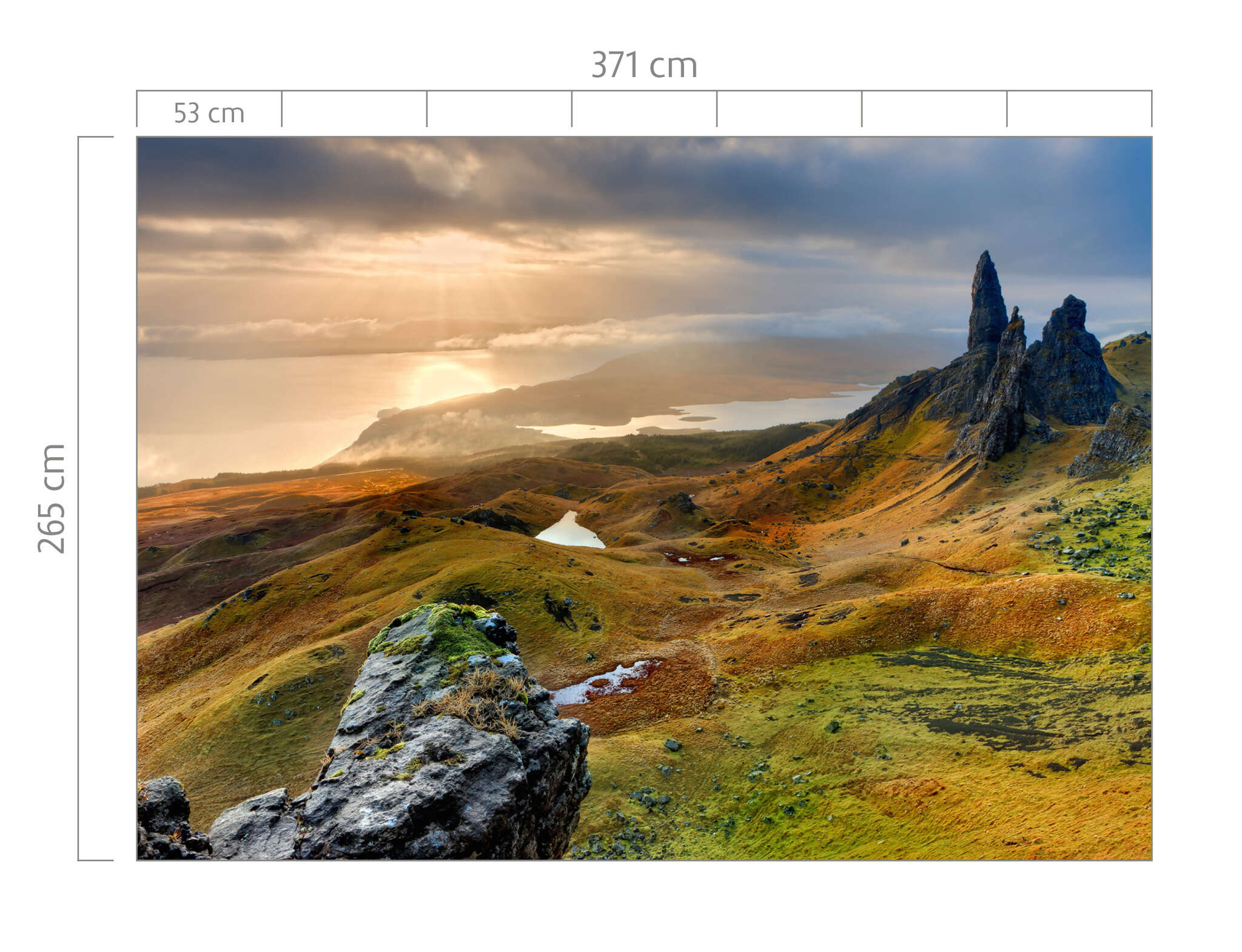 10-862416 Bildauschnitt 1 Mountain landscape wall mural 862416