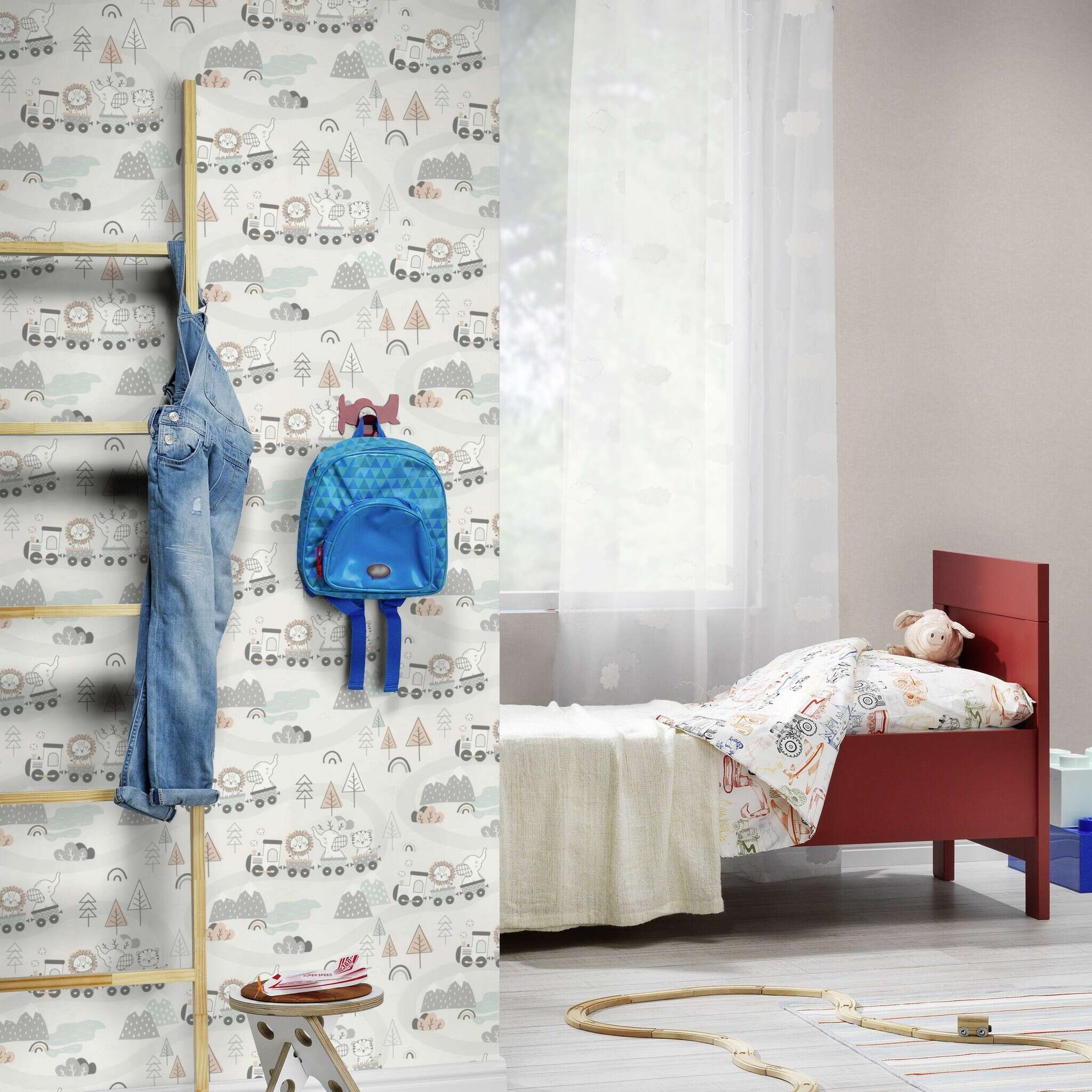 10-302332 Raumsituationen 2 Vliestapete in Beige Kids World II 302332