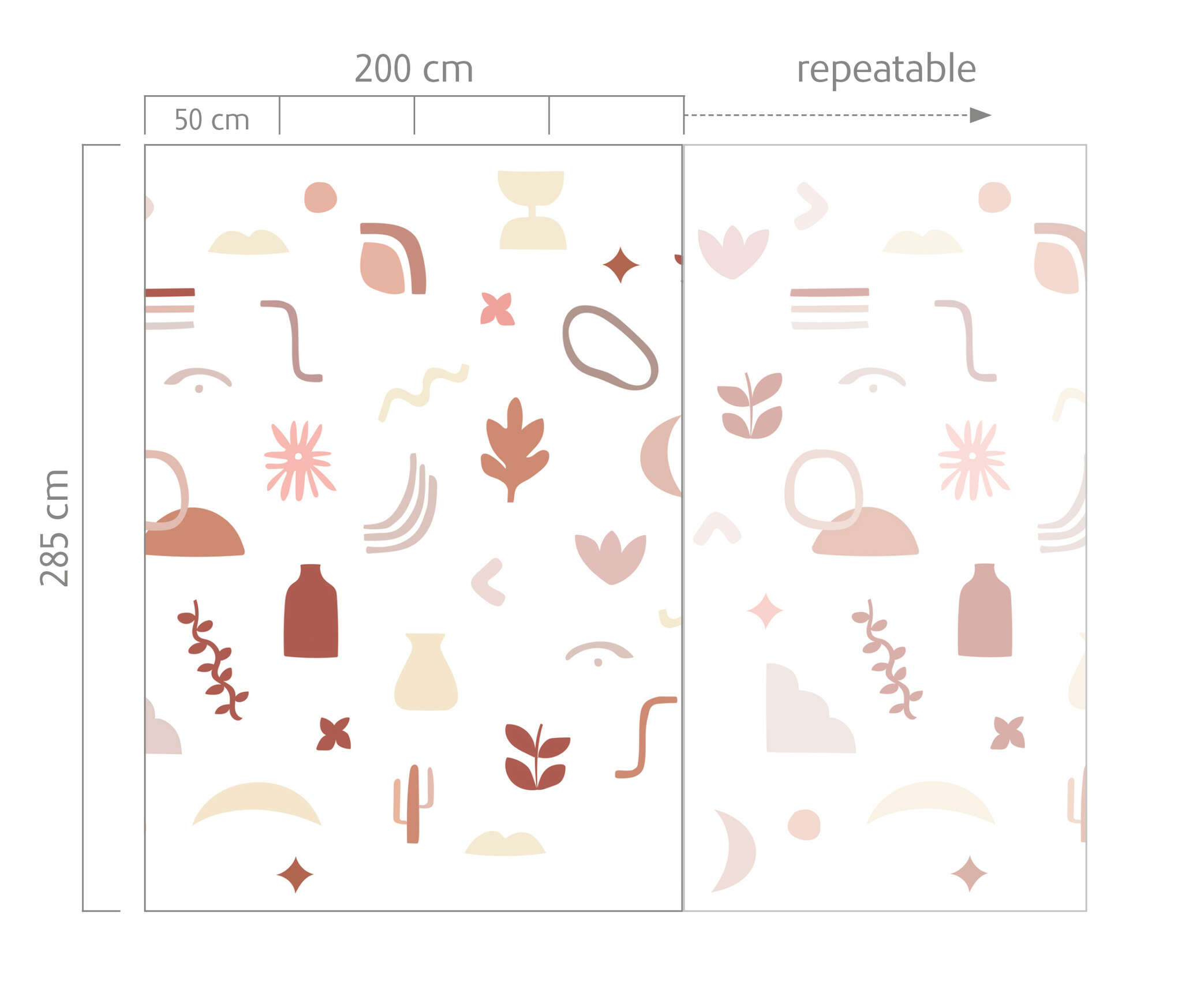 10-300200 Bildauschnitt 1 Wall mural Moroccan in Brown | Roomblush - RB405
