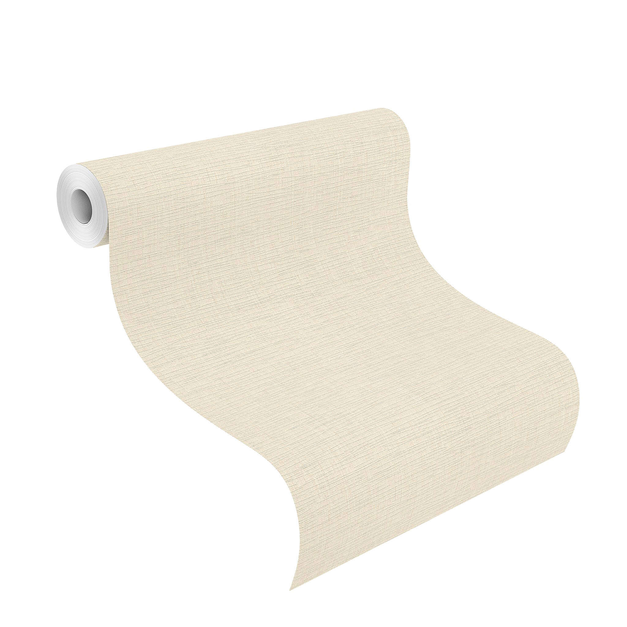 10-611953 Rolle abgerollt 1 Unrolled wallpaper roll with Single-colour wallpaper with vertical and horizontal grooves