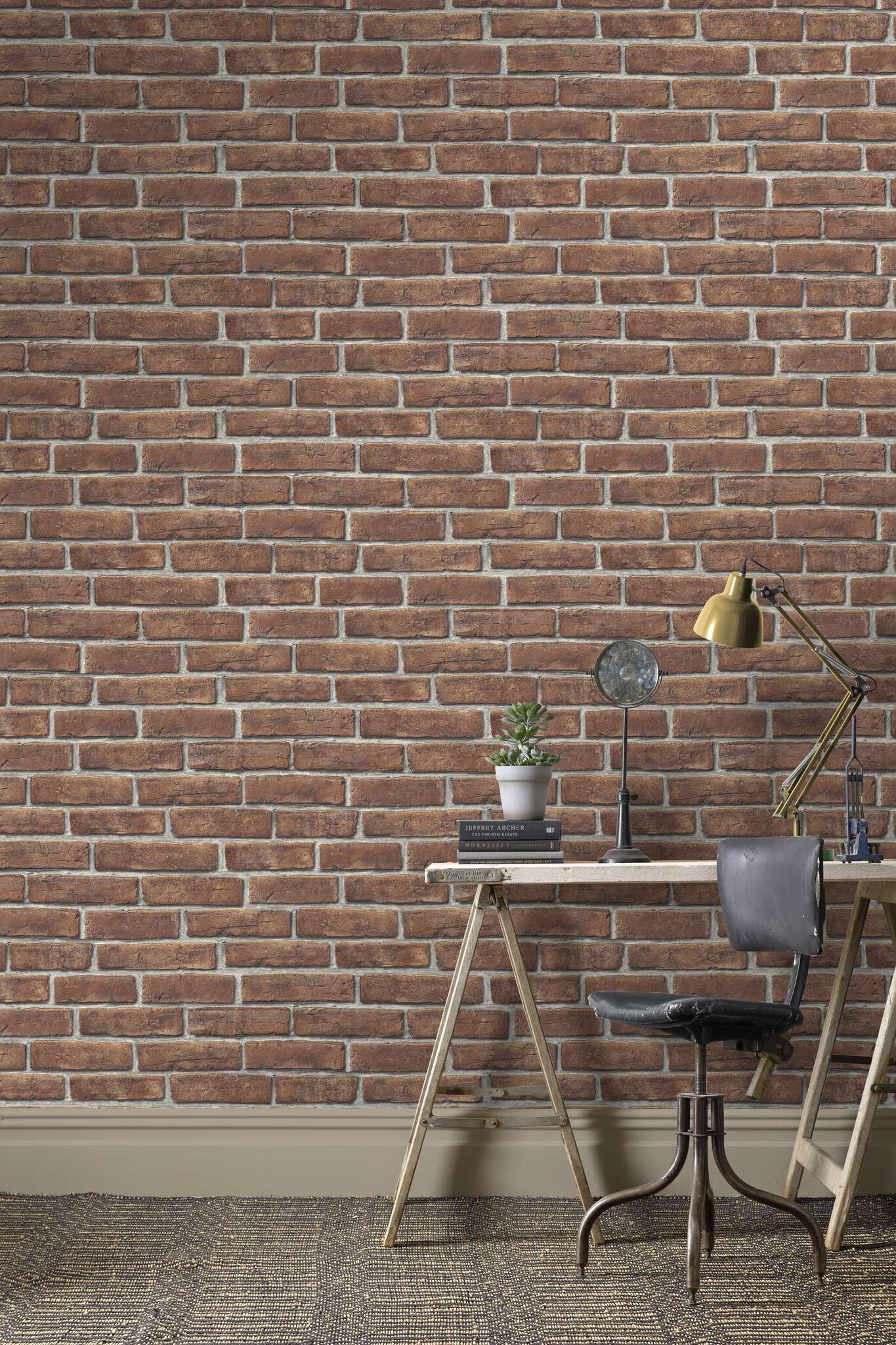 10-791440 Raumbilder 1 Room with Wallpaper with brick wall