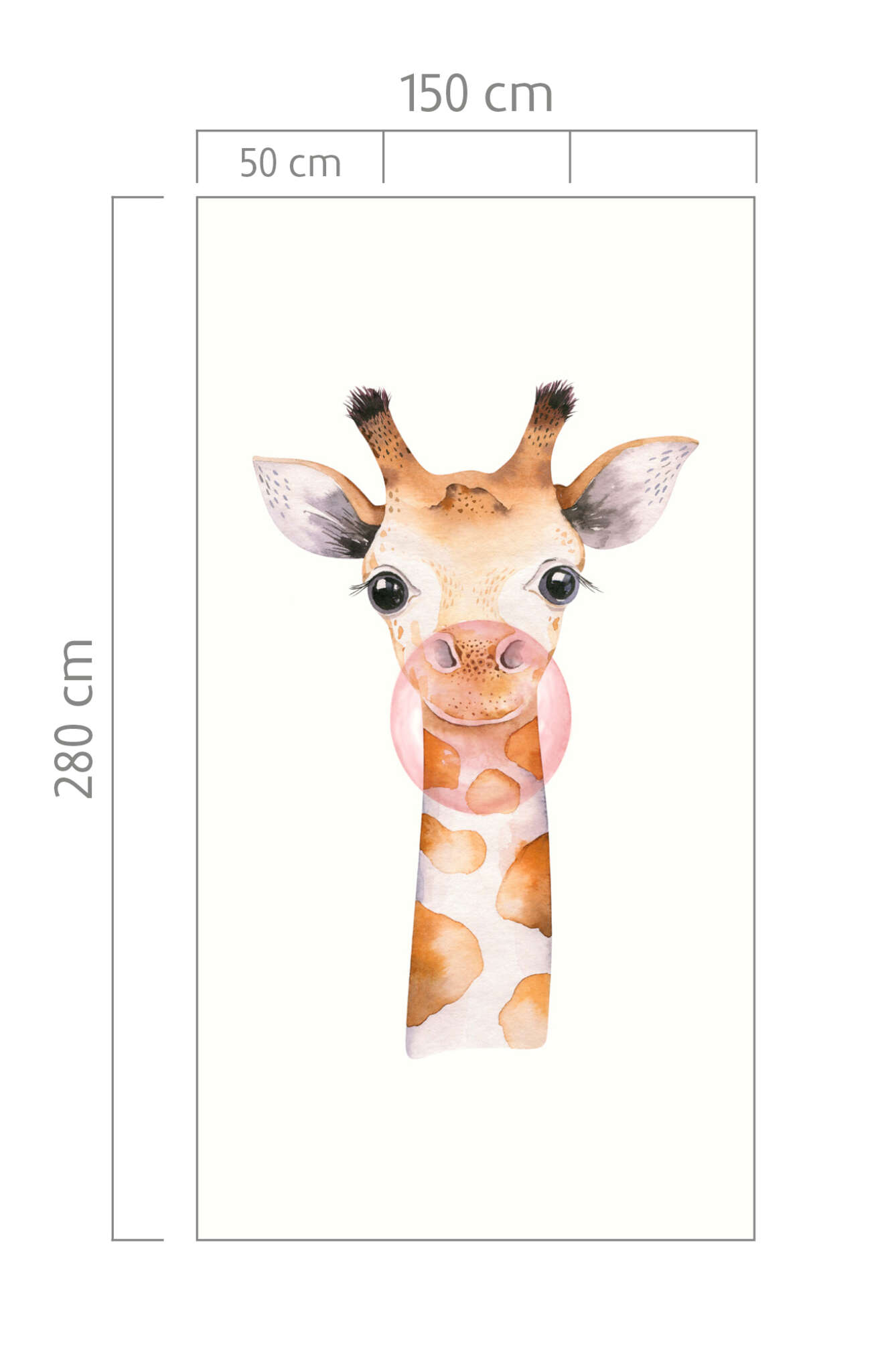 10-253306 Bildauschnitt 1 Bambino XIX Giraffe wall mural 253306