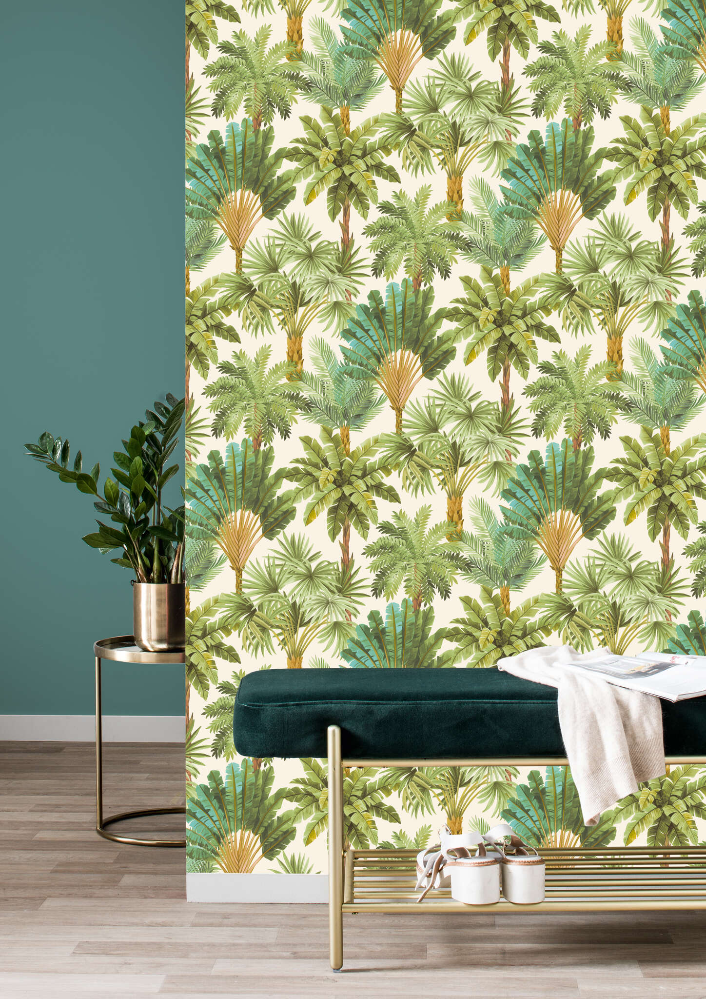 10-478235 Raumbilder 1 Non-woven wallpaper in green-green Selection vinyl/non-woven 478235