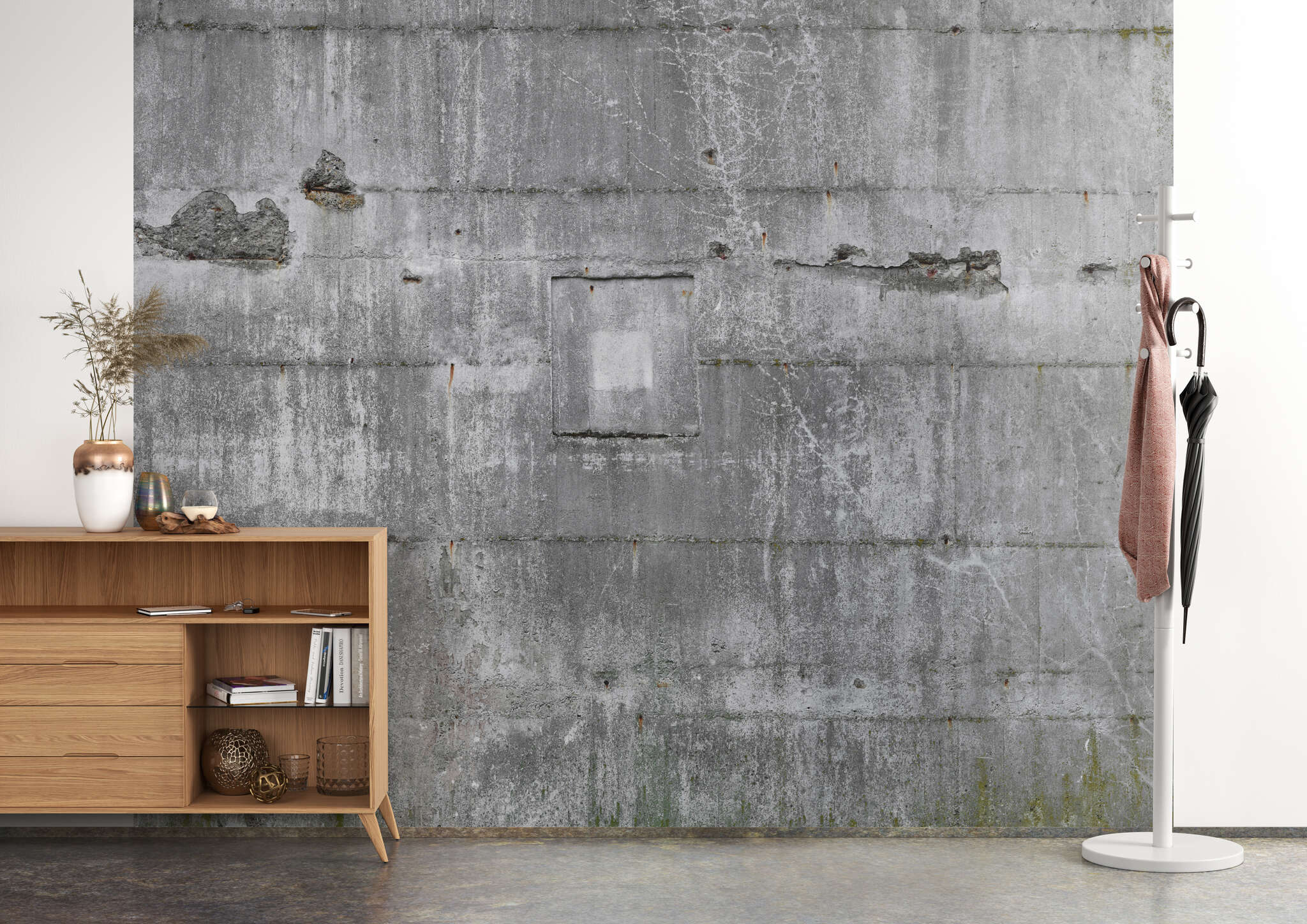 10-445510 Raumbilder 2 Factory photo wallpaper concrete look 445510
