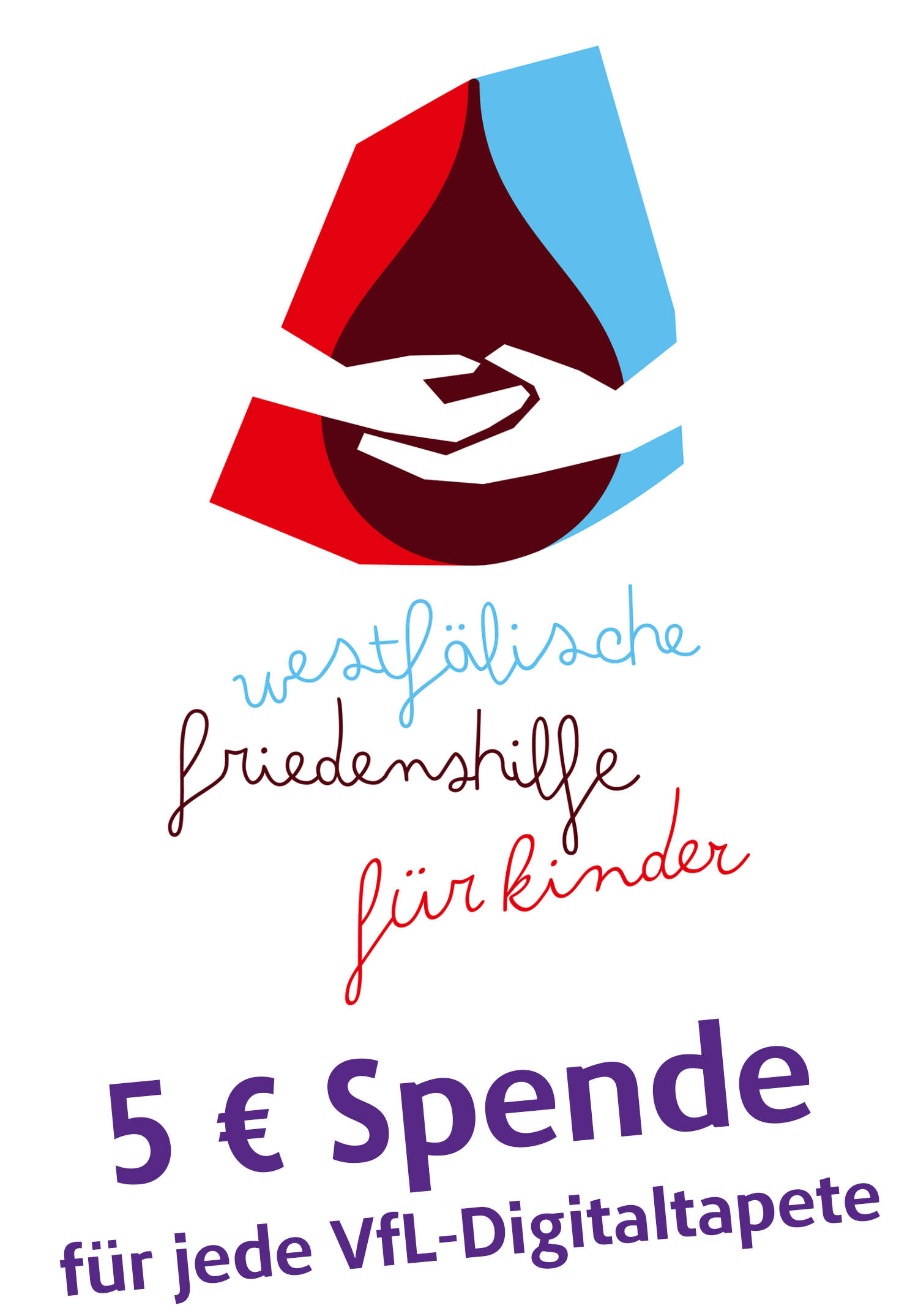 VfL Osnabrück non-woven wallpaper mural logo in purple 365412 5 Euro Spende für jede VfL-Digitaltapete