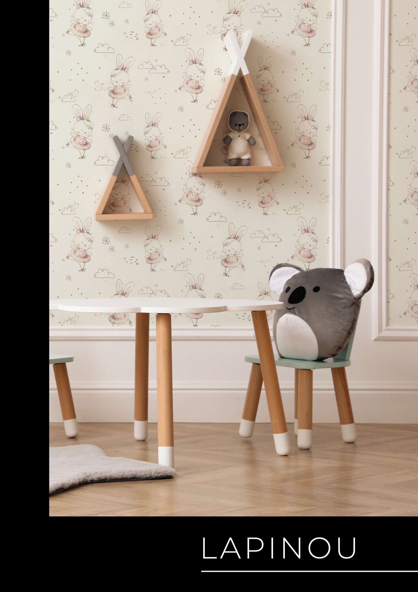 10-301656 Raumsituationen 1 Vliestapete in Pink Kids World II 301656