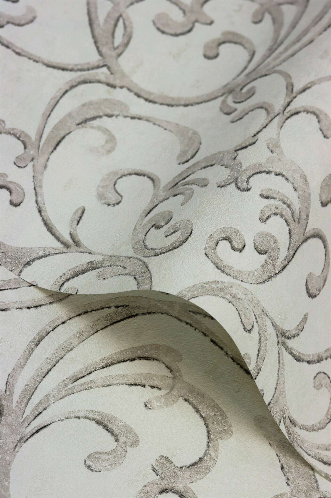 10-651607 Detailaufnahmen 5 Non-woven wallpaper in white-cream white Selection 651607