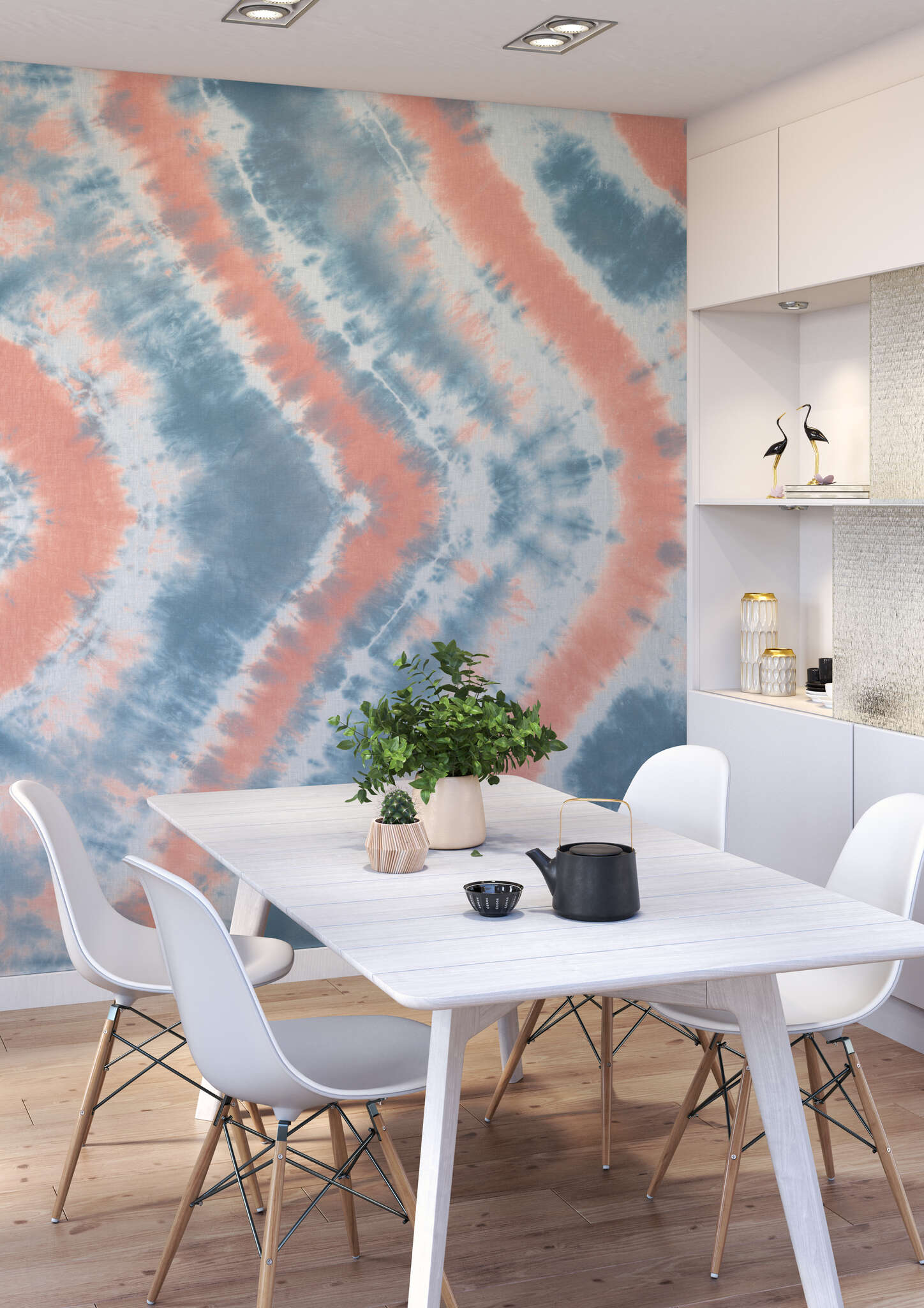 10-367621 Raumsituationen 1 Beachhouse batik photo wallpaper 367621