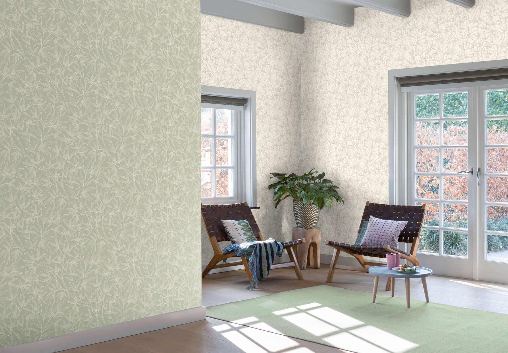10-983166 Raumbilder 1 Non-woven wallpaper in green-petrol Novella XL 983166