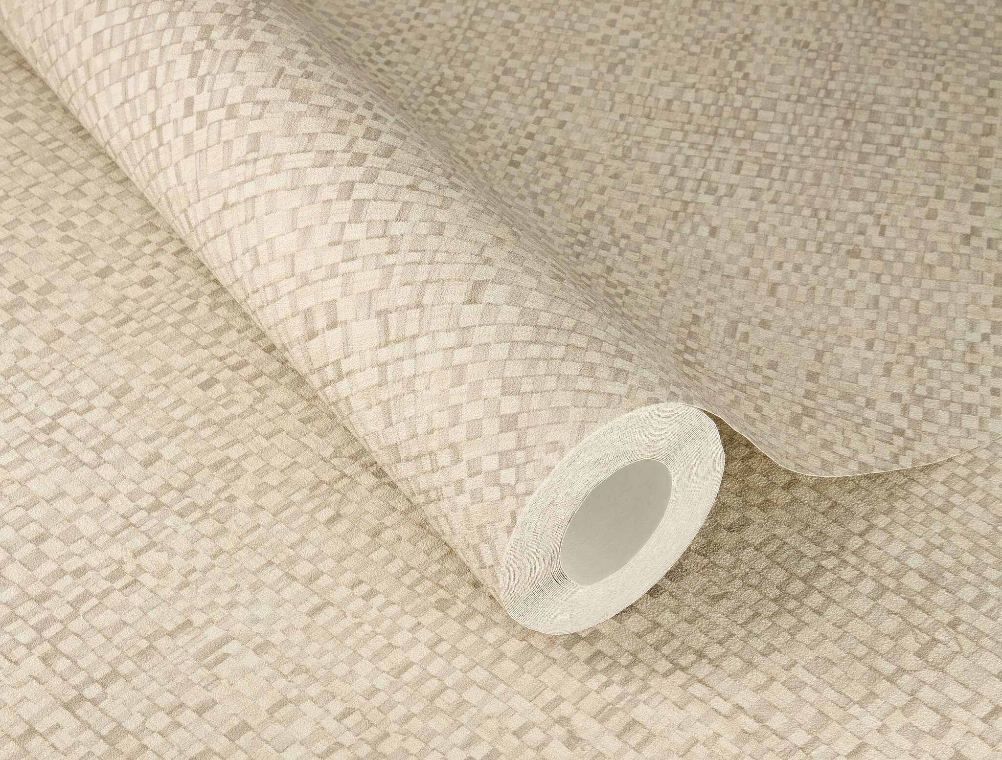 10-709445 Detailaufnahmen 1 Non-woven wallpaper in beige Farmhouse 709445
