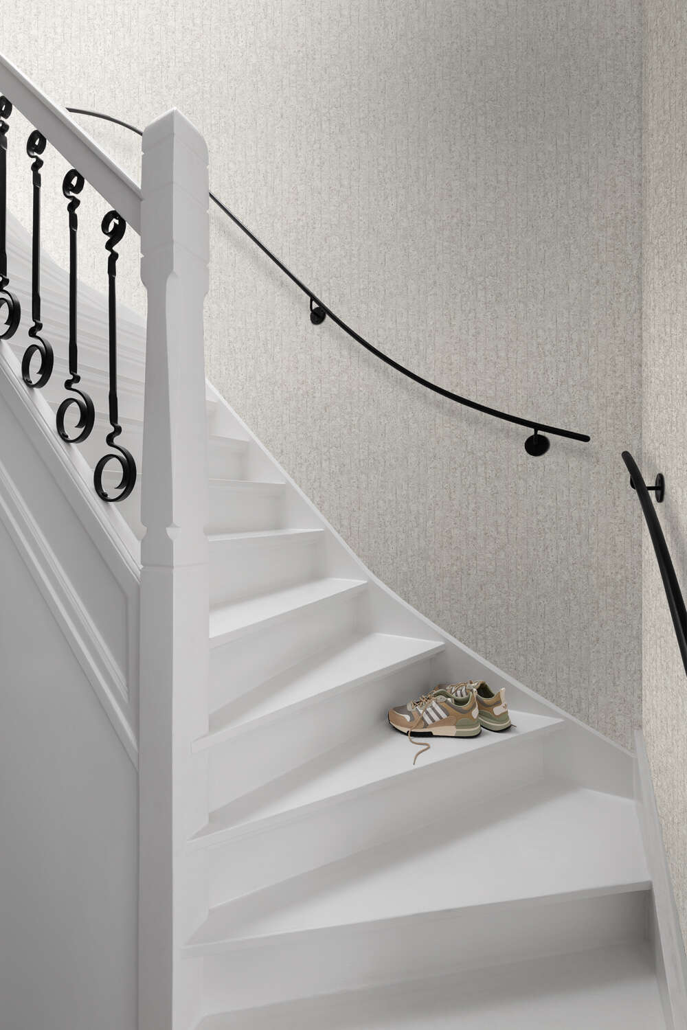 10-499223 Raumbilder 1 Room with Wallpaper with concrete look
