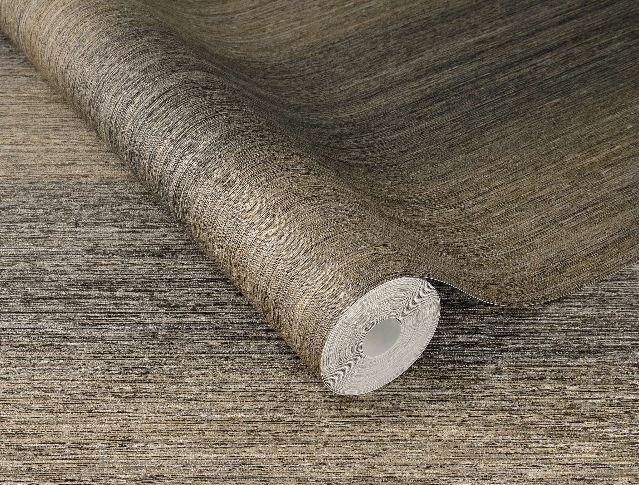 10-435023 Detailaufnahmen 1 Non-woven wallpaper with fine lines in grey - Noble Zen Kinari 435023