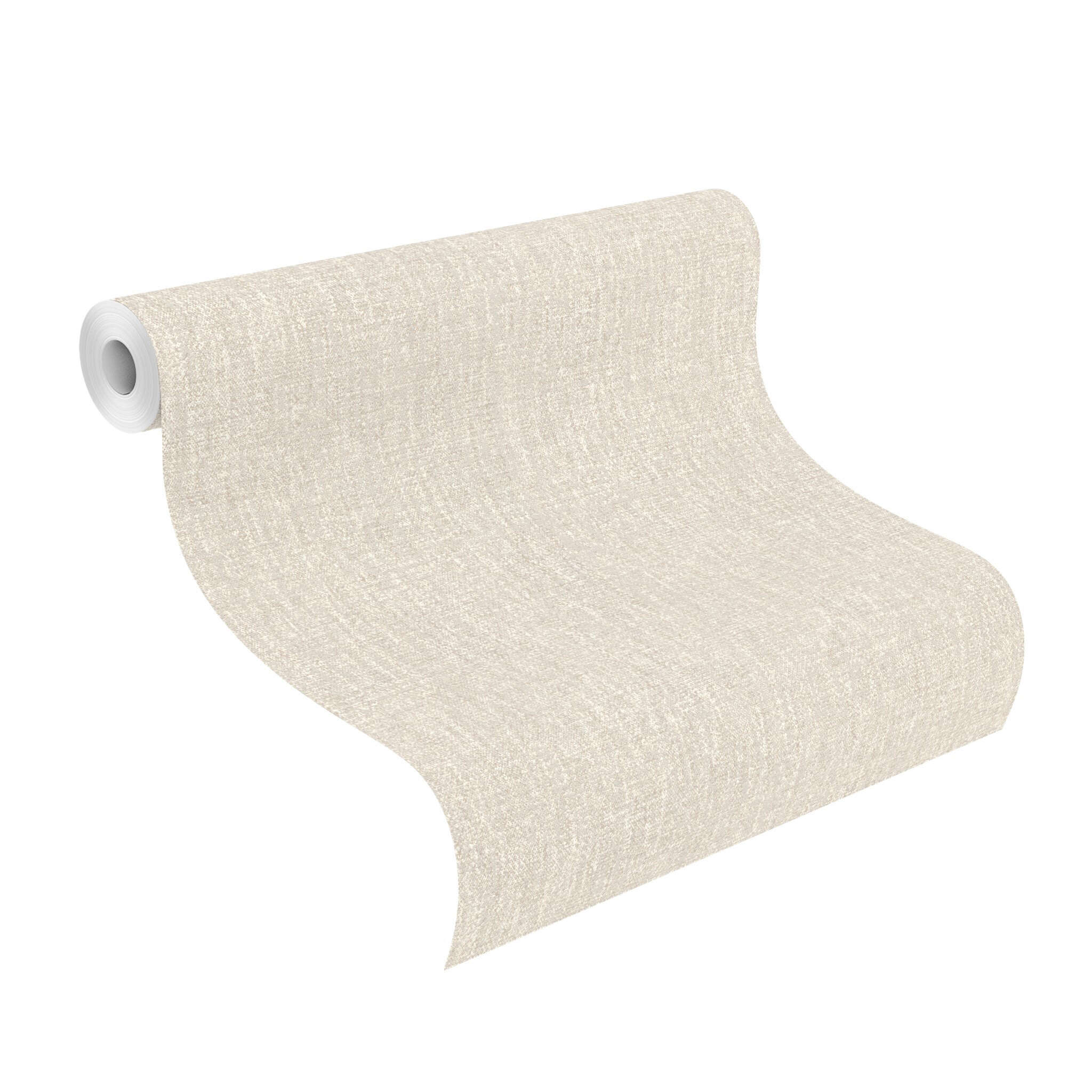 10-412222 Rolle abgerollt 1 Textiloptik Vliestapete in Creme In Bloom - Loom 412222