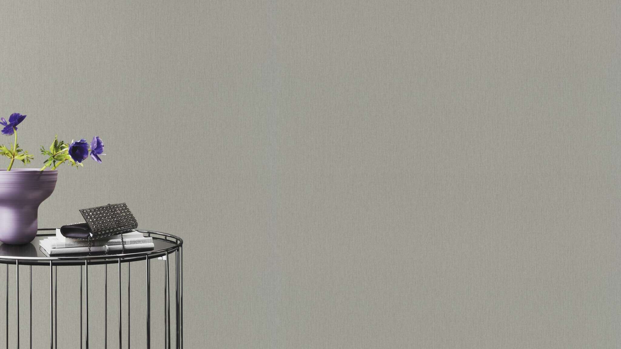 10-979336 Raumsituationen 1 Plain non-woven wallpaper in gray-light gray Wall Textures XL Vol. 3 979336