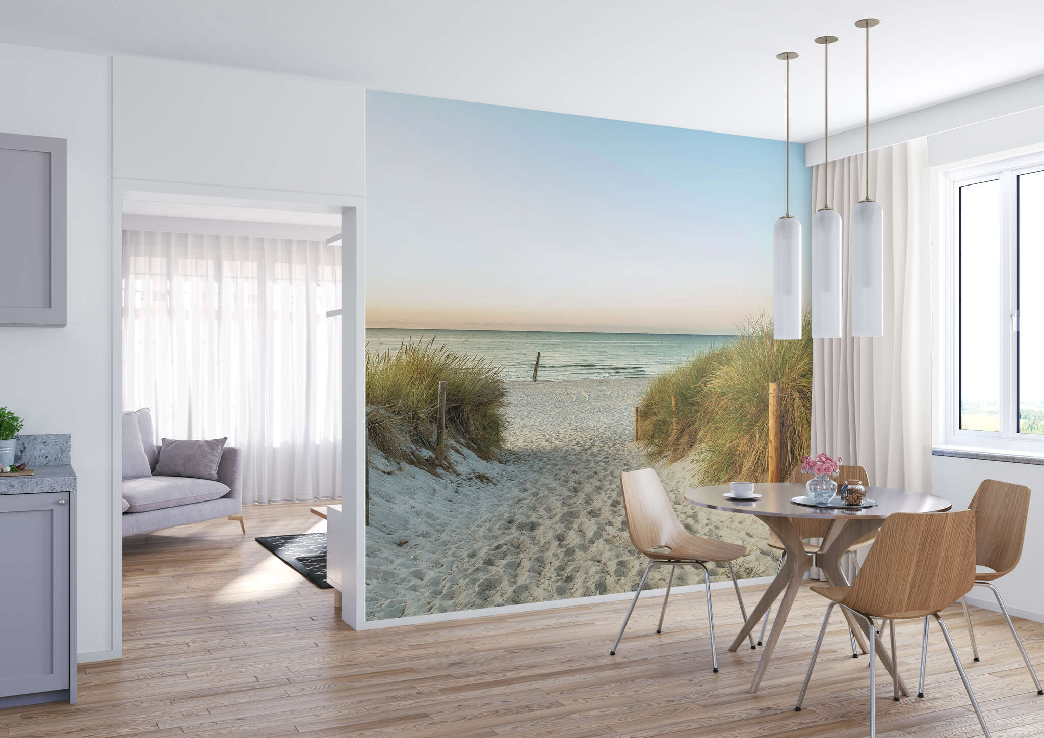 Esszimmer mit 363296 - Fototapete - Fußweg durch die Dünen zum Meer magicwalls Papier peint Dunes 363296