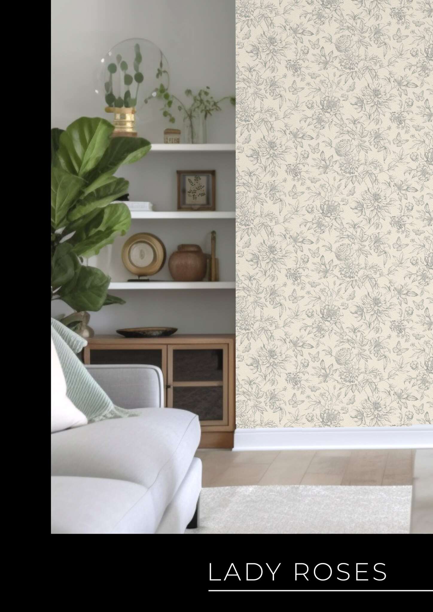 10-793925 Raumsituationen 1 Non-woven wallpaper in green Selection vinyl/non-woven 793925