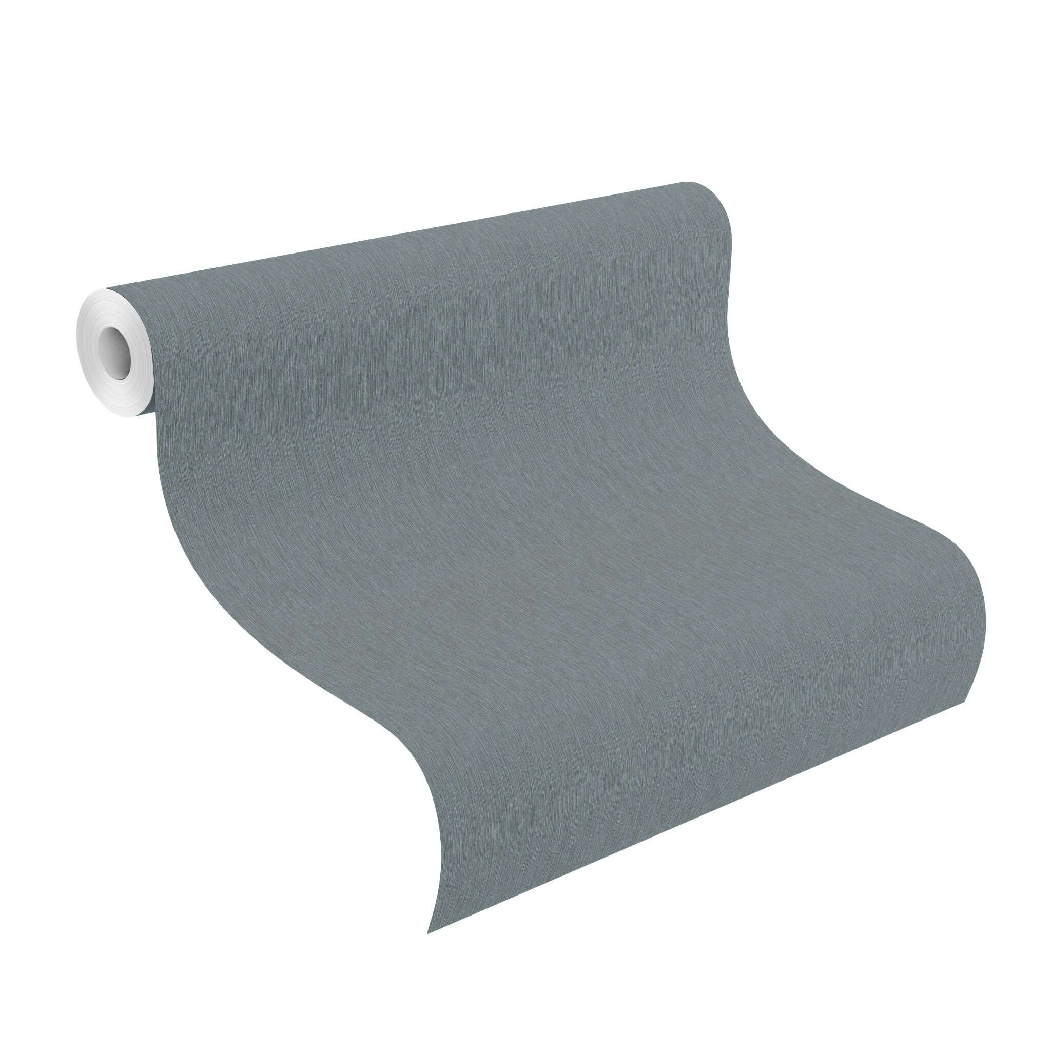 10-608687 Rolle abgerollt 1 Rouleau de déroulé avec Papier peint uni avec texture fil