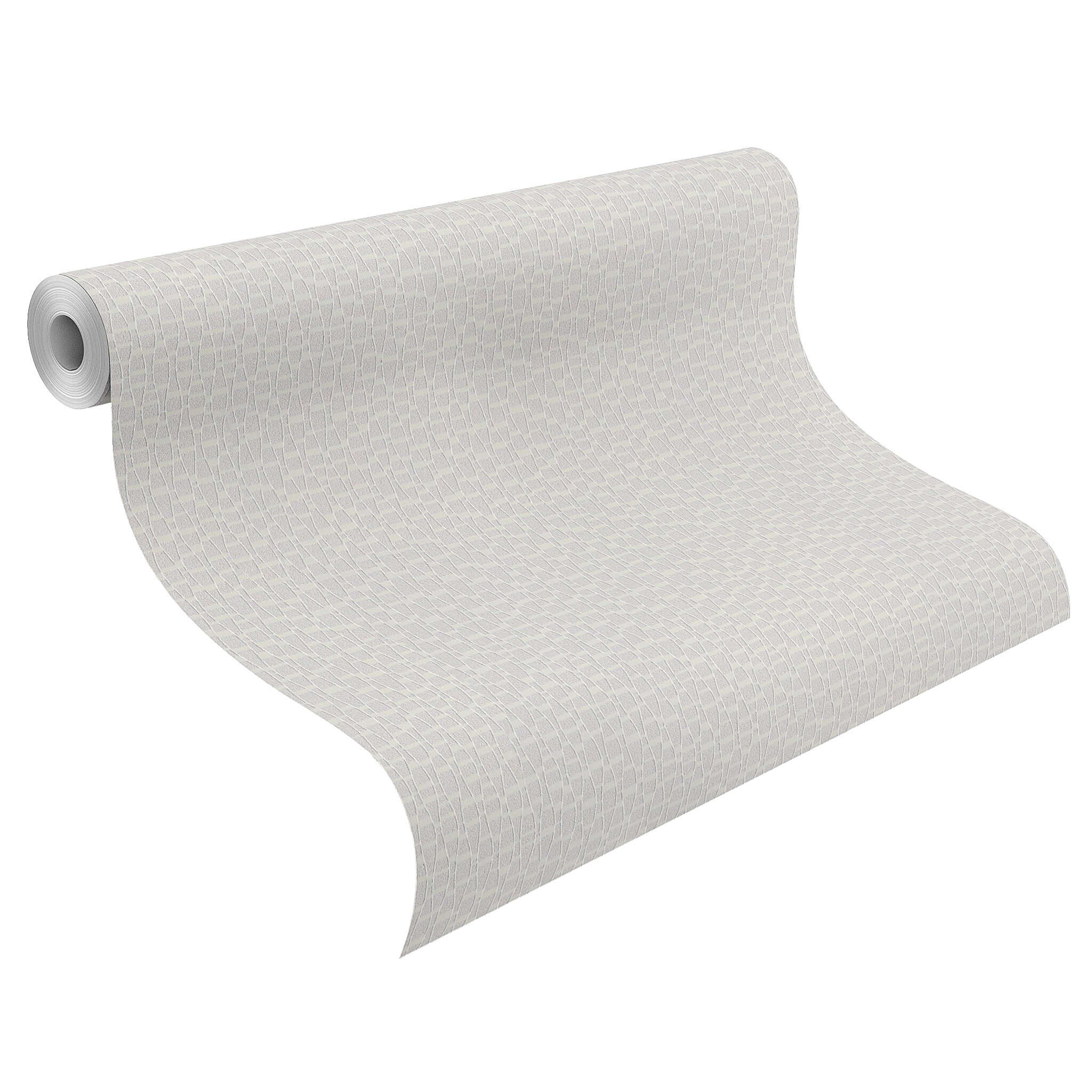 10-325911 Rolle abgerollt 1 Bauhaus wallpaper white paintable 325911