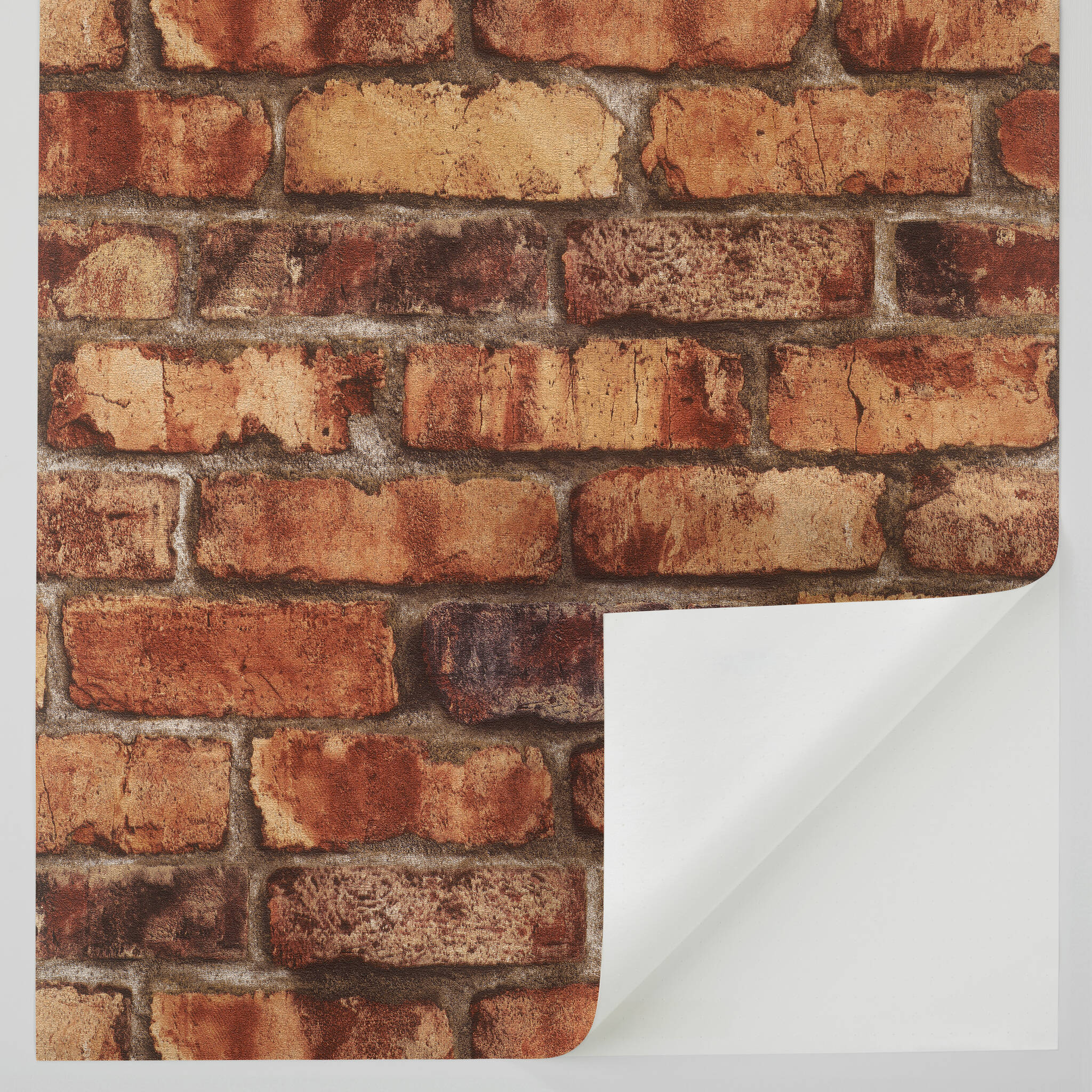 10-371925 Detailaufnahmen 3 Clayton 371925 self-adhesive wallpaper - rustic stone look in orange-brown