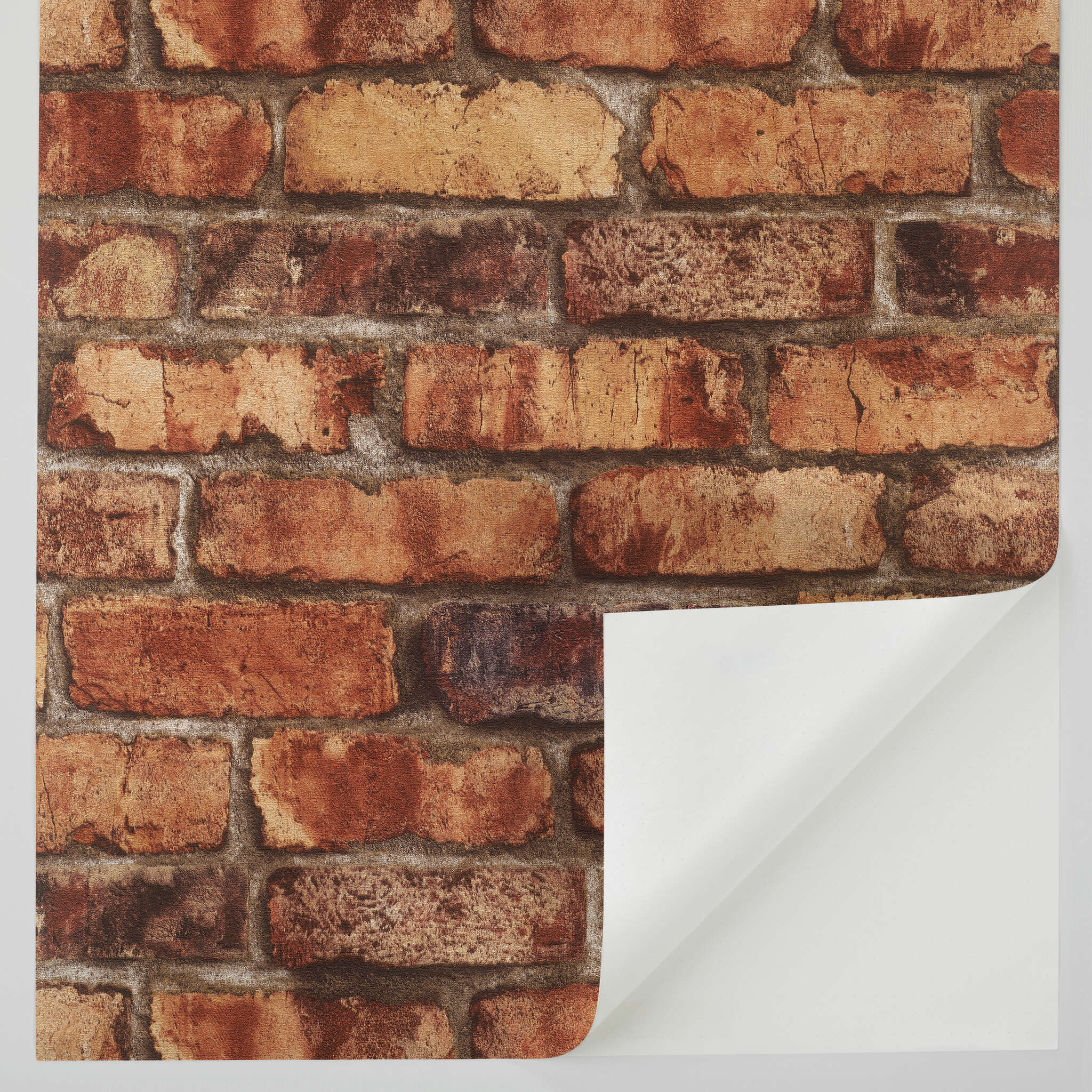 10-371925 Detailaufnahmen 3 Clayton 371925 self-adhesive wallpaper - rustic stone look in orange-brown