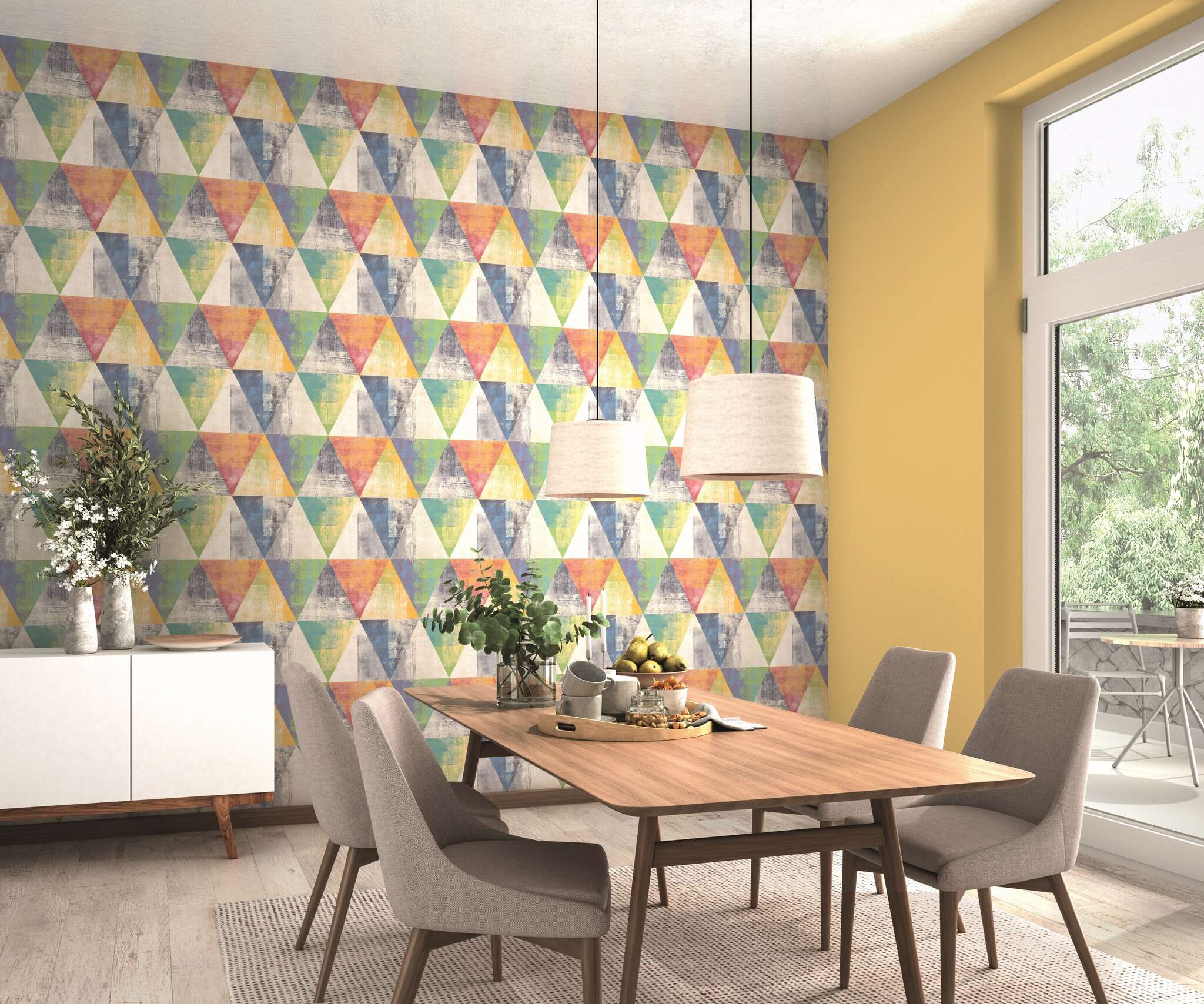 10-410914 Raumbilder 1 Non-woven wallpaper in green Selection 410914