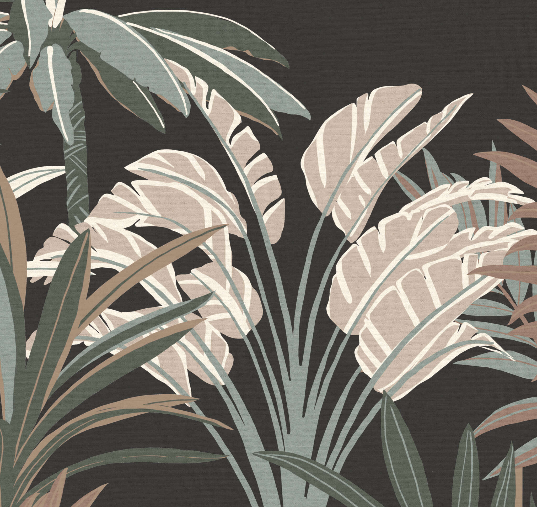 10-366778 Artikelscan 1 SCHÖNER WOHNEN-Kollektion Wandbild JUNGLE Schwarz Fototapete 366778