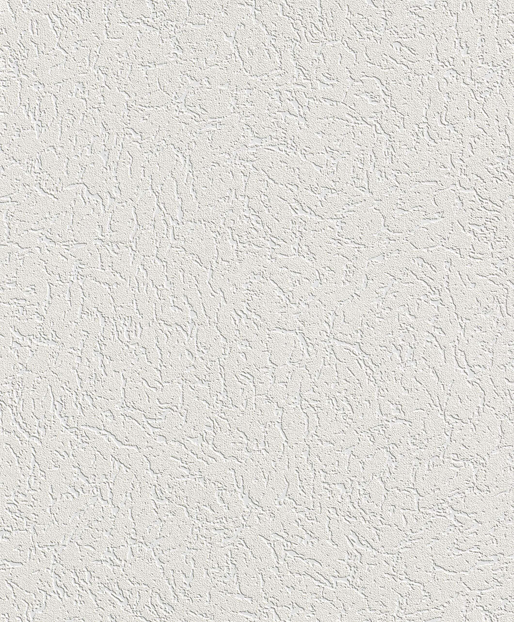 10-444704 Artikelscan 1 Vliestapete mit feiner, unregelmäßiger Putzstruktur in Weiß.