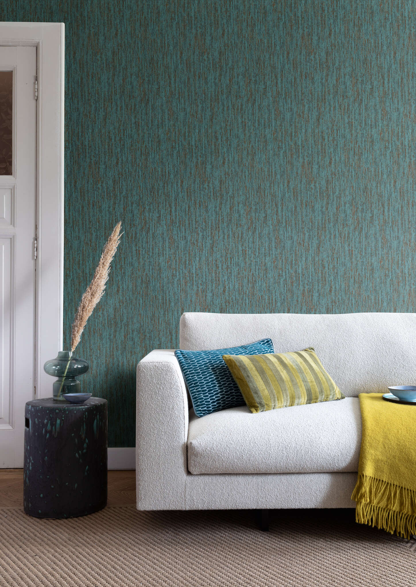 10-704235 Raumbilder 1 Papier peint intissé turquoise-turquoise foncé Selection 704235