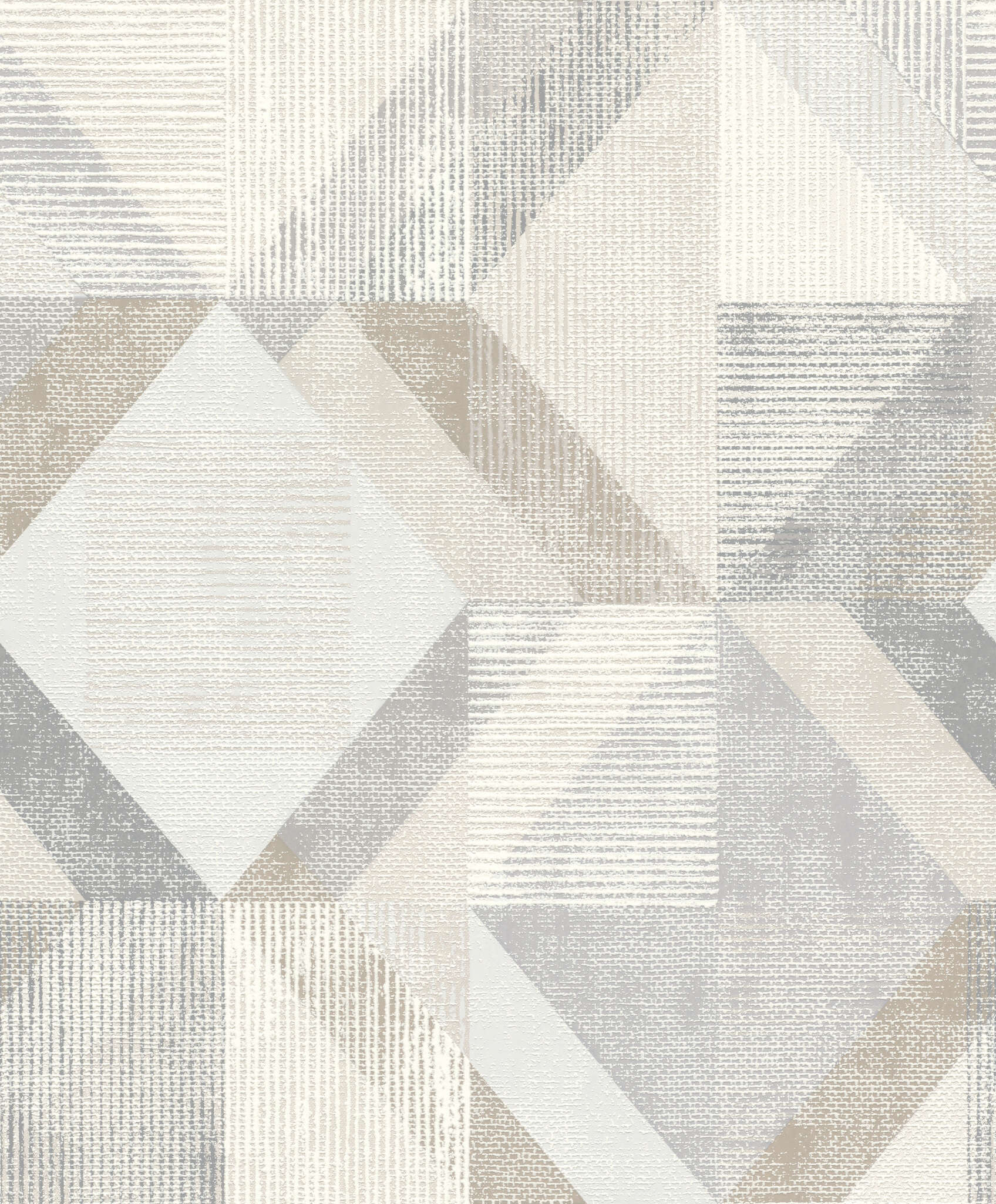10-311921 Artikelscan 1 Light wallpaper with a graphic pattern in natural beige and grey tones, ideal for minimalist rooms