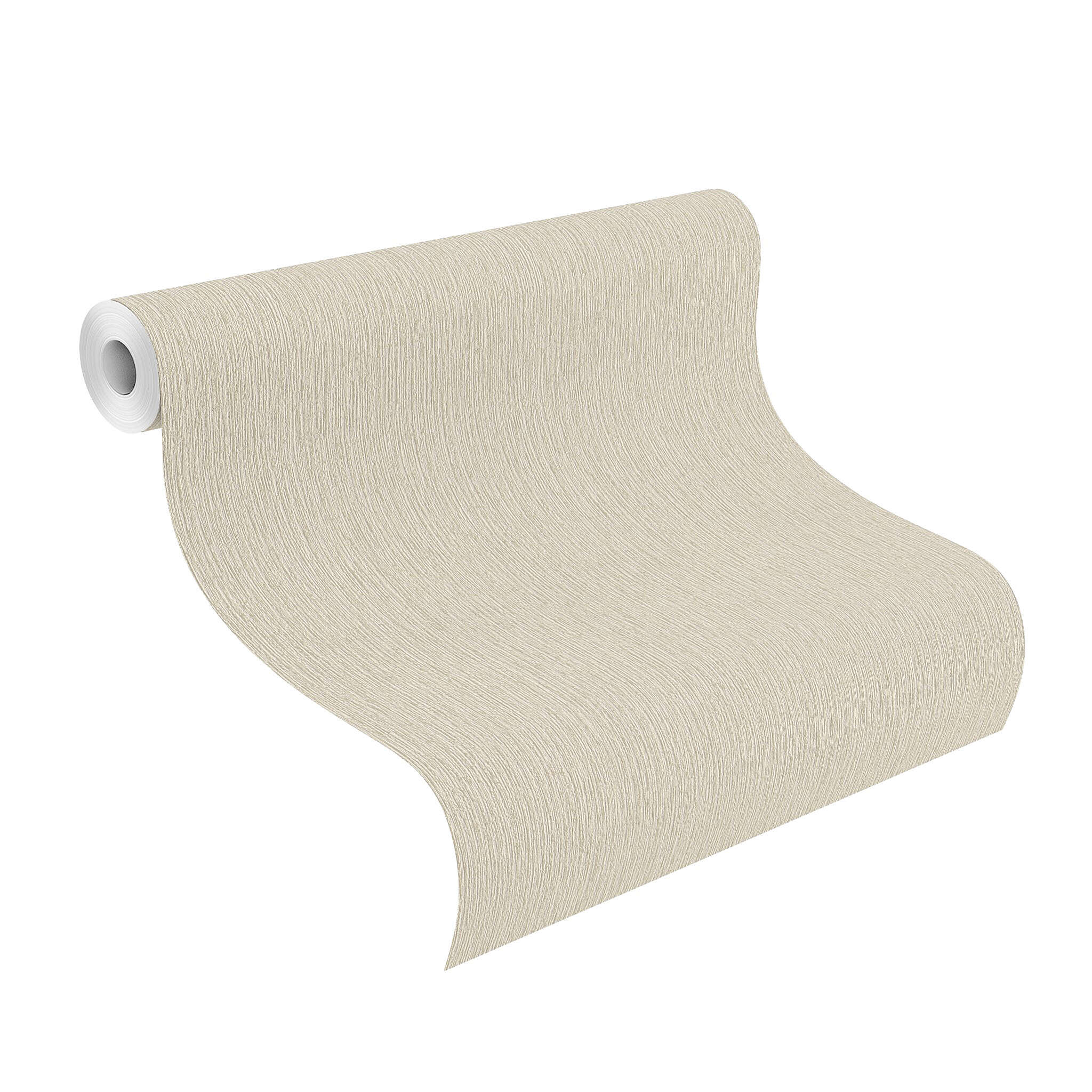 10-541441 Rolle abgerollt 1 Unrolled wallpaper roll with Single-colour wallpaper with vertical texture