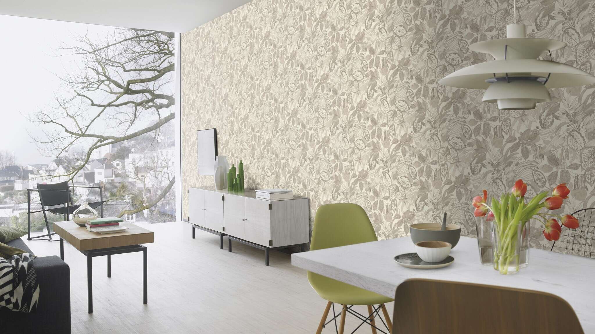 10-554915 Raumsituationen 1 Papier peint intissé marron-gris Liverna 554915
