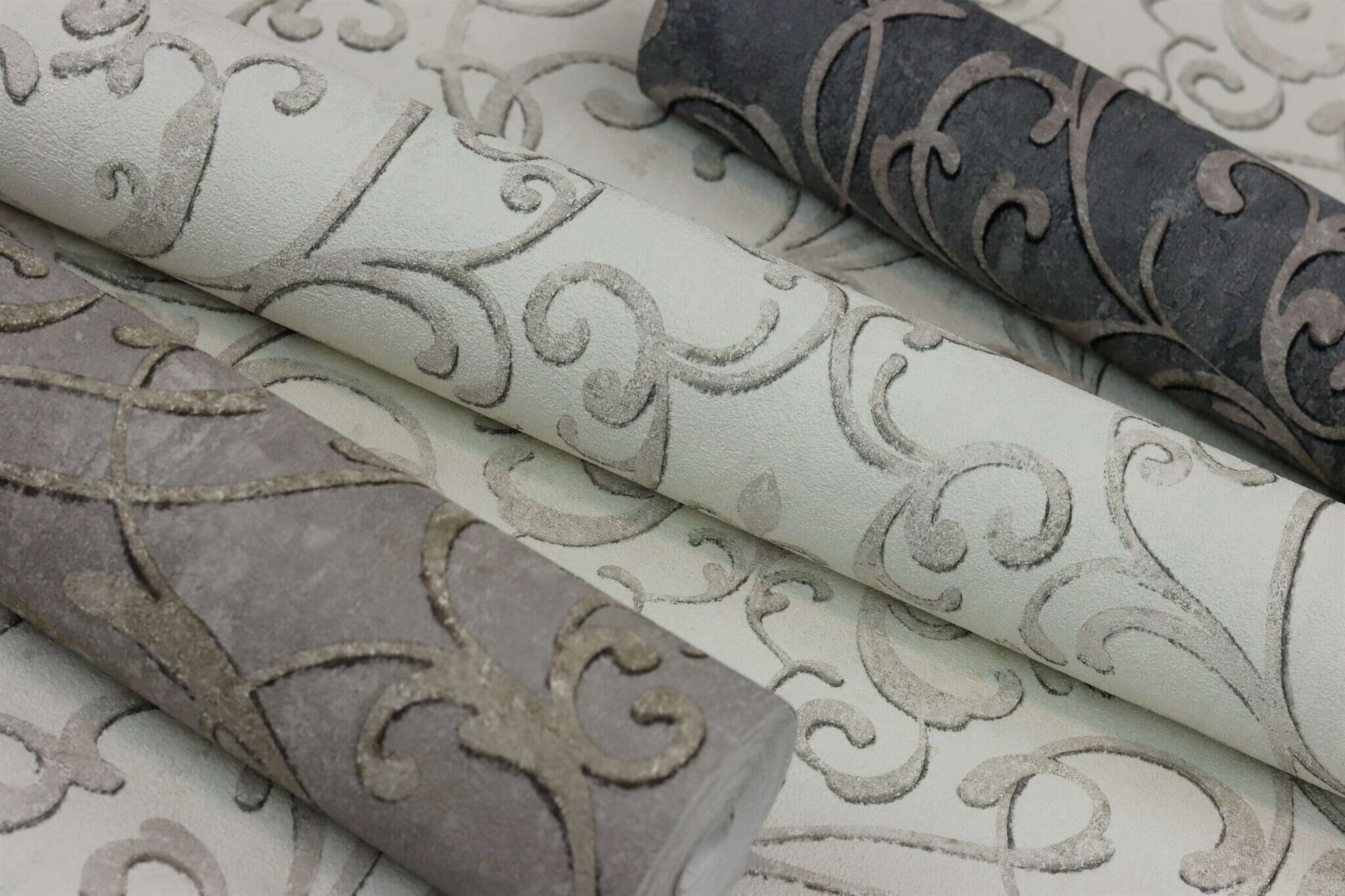 10-651607 Detailaufnahmen 1 Non-woven wallpaper in white-cream white Selection 651607