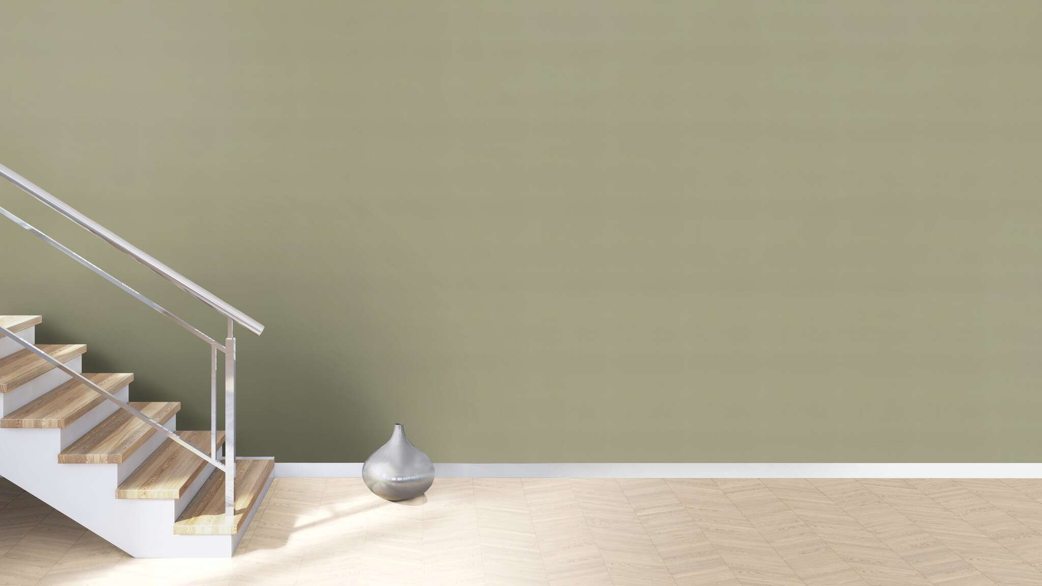 10-692709 Raumsituationen 3 Une chambre avec Papier peint uni avec une texture textile