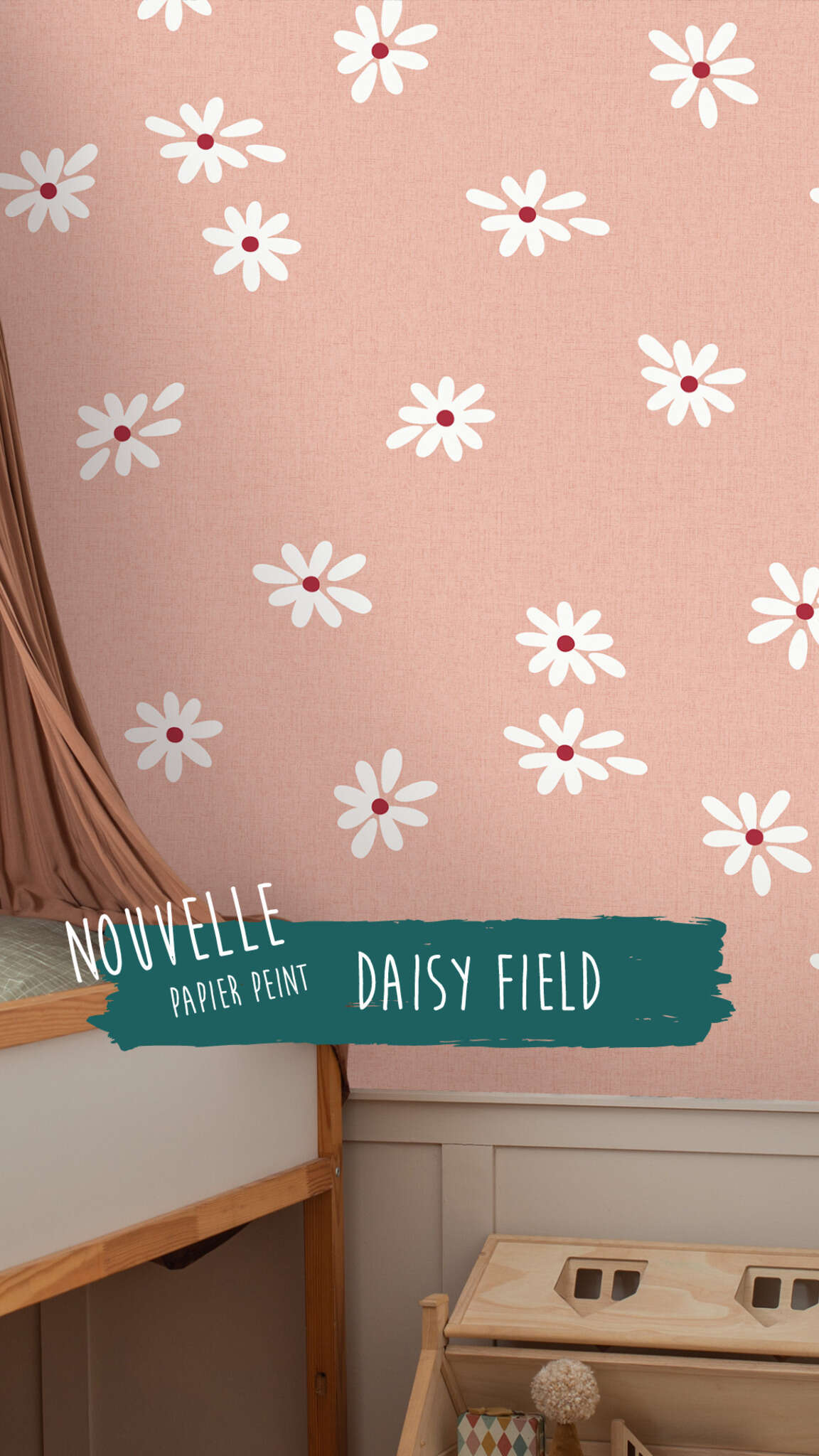 10-300112 Raumbilder 3 Wall mural Daisy Flowers in Orange | Roomblush - RB406
