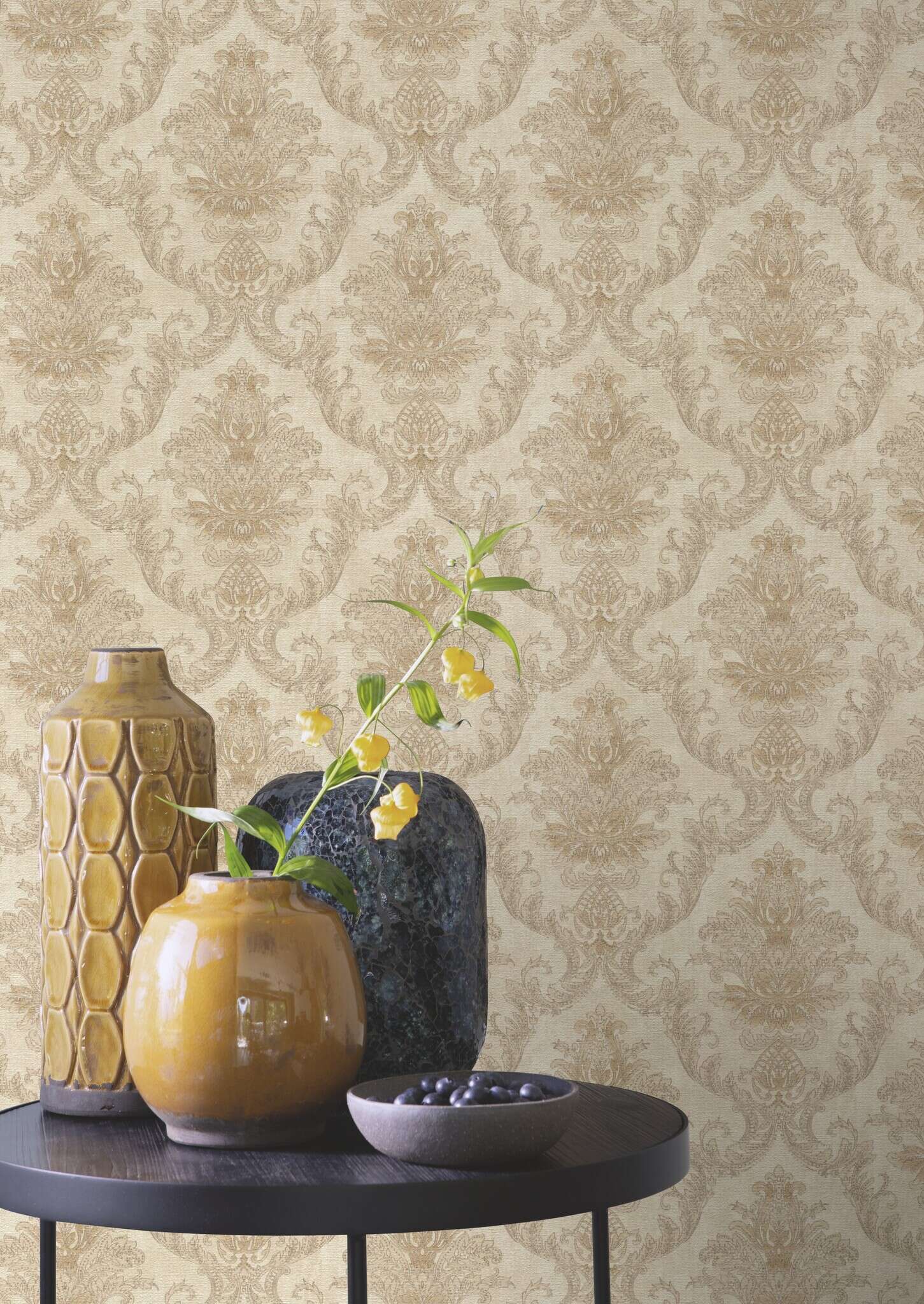 10-816013 Raumsituationen 2 Vliestapete Ornamente in Beige 816013