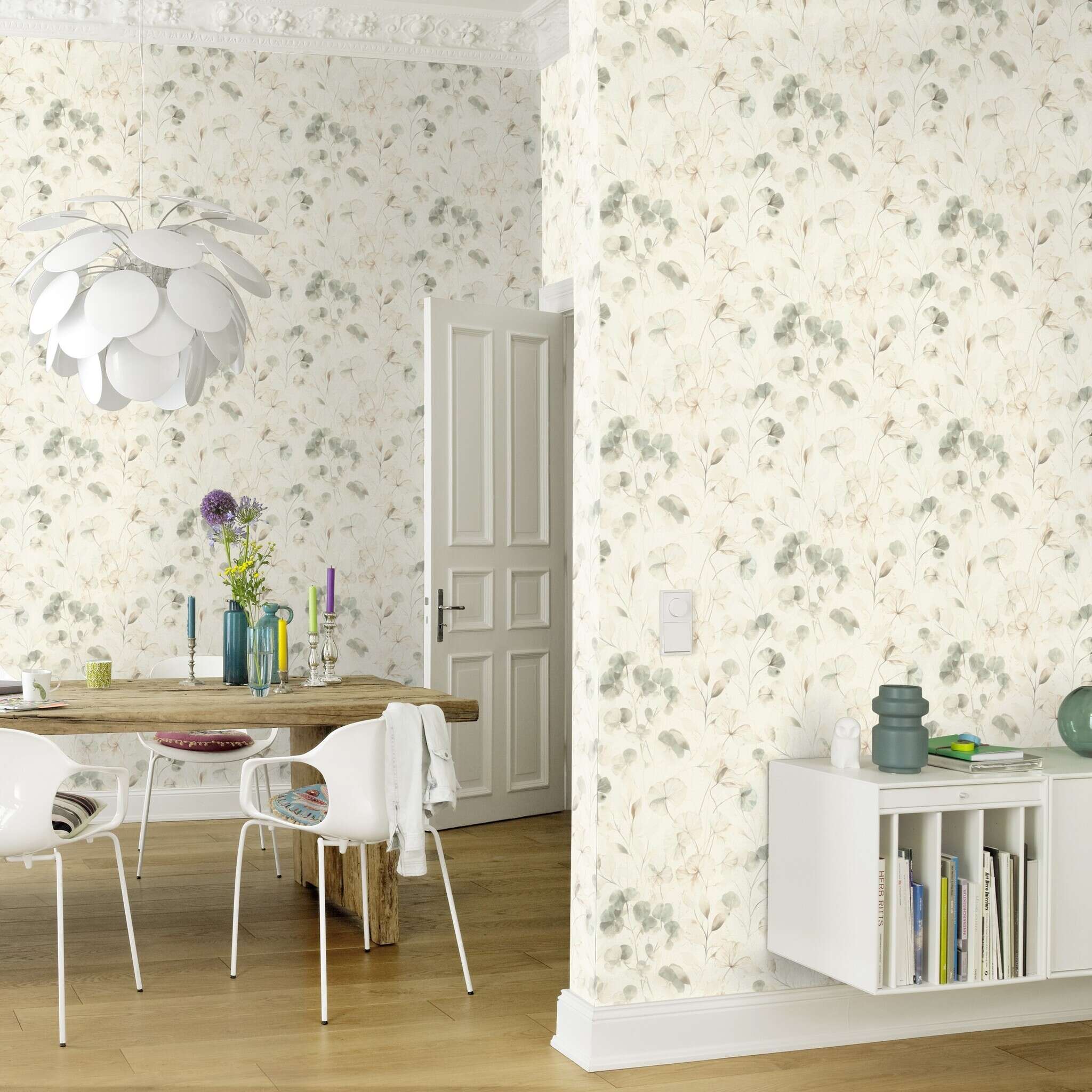 10-709070 Raumsituationen 4 Papier peint intissé vert sauge Farmhouse 709070
