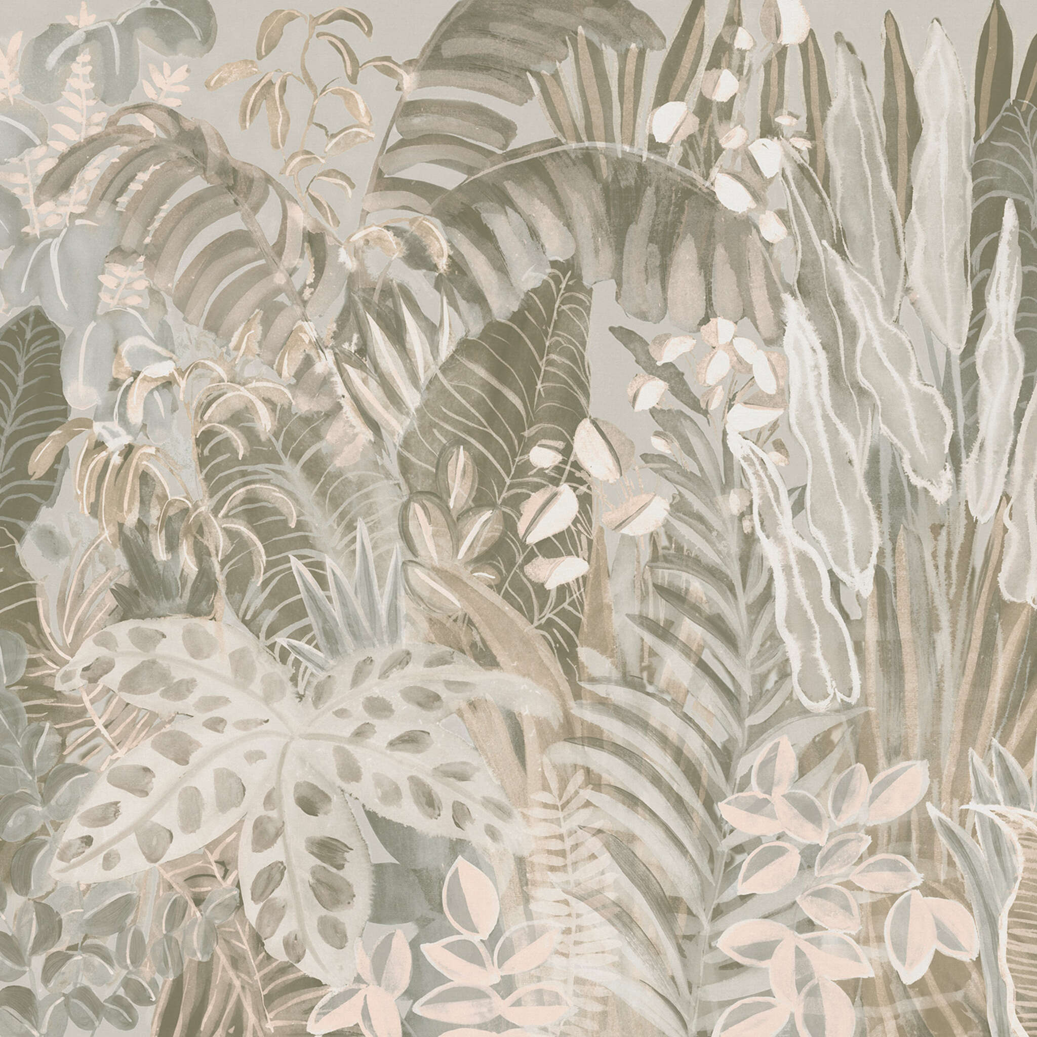 10-366679 D2C Vorschaubild 1 SCHÖNER WOHNEN-Fototapete Kollektion Wandbild XXL BOTANICAL in Hellgrau 366679