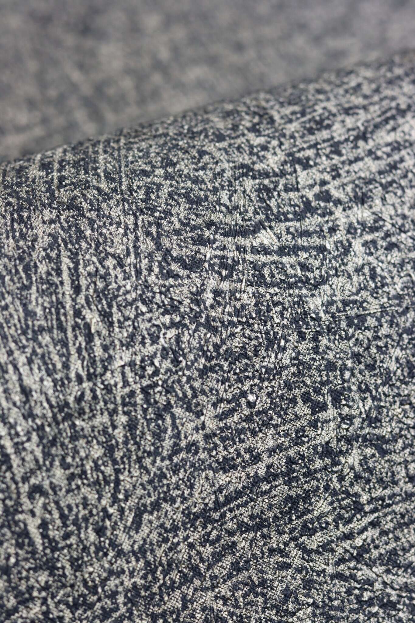 Plaster texture non-woven wallpaper in blue-night blue Selection double wide 947458