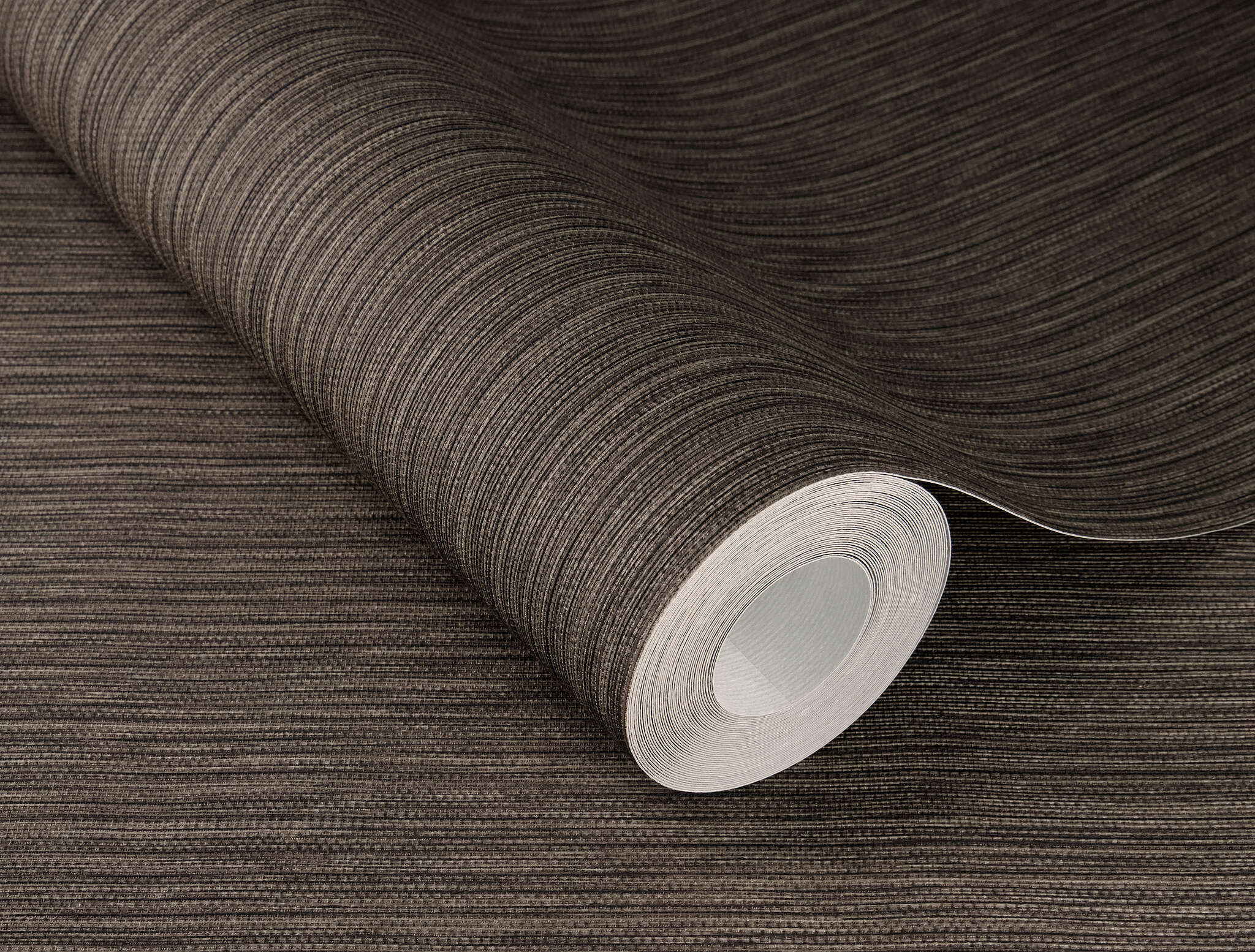 10-537758 Detailaufnahmen 1 Detailed image of Single-colour wallpaper with a woven look