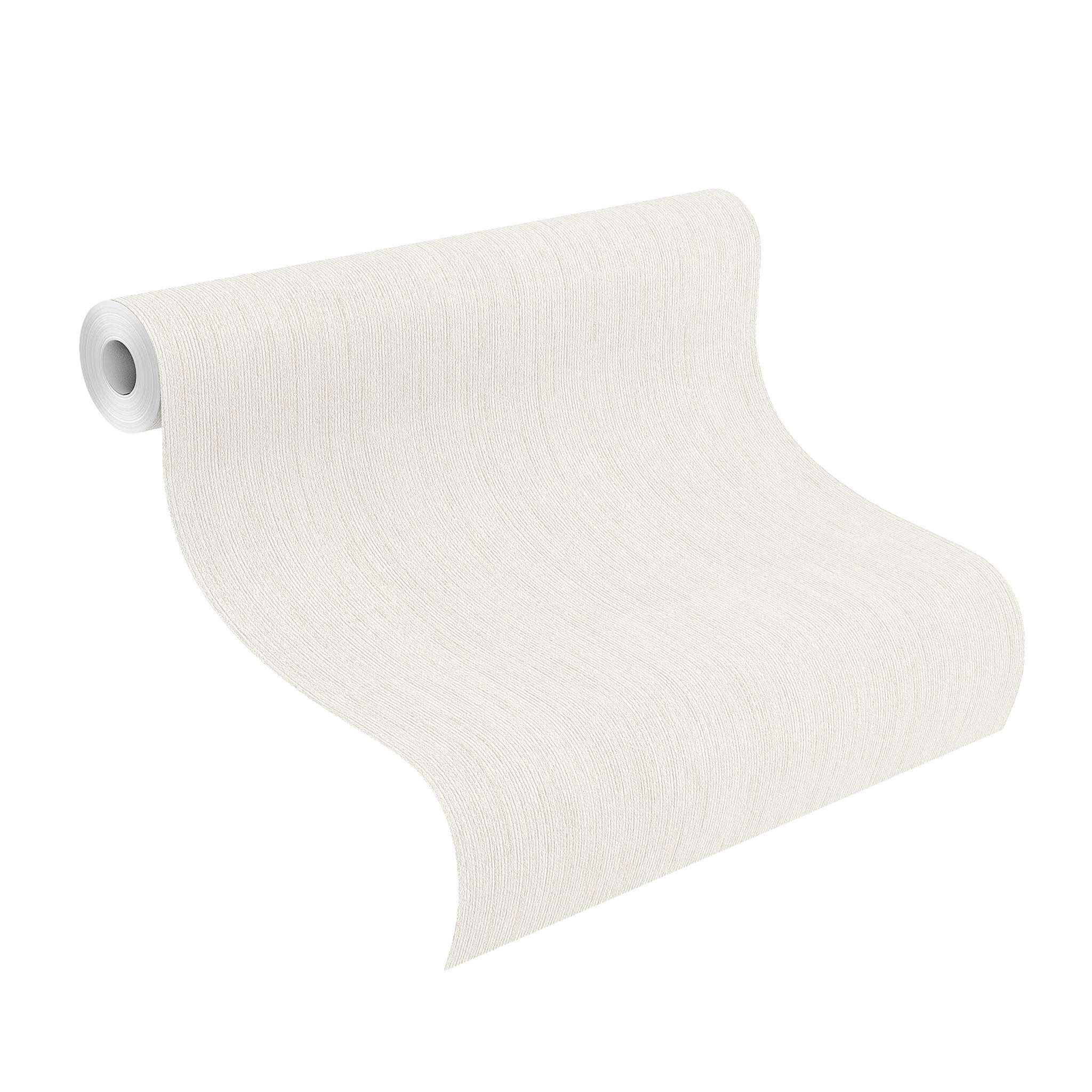 10-536119 Rolle abgerollt 1 Unrolled wallpaper roll with Wallpaper with a vertical texture, fine grooves and a glossy effect