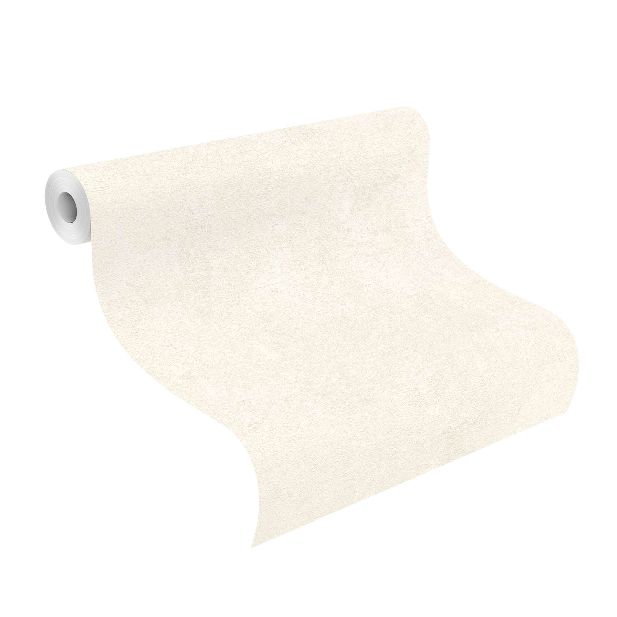 10-350319 Rolle abgerollt 1 Non-woven wallpaper in white-offwhite Selection Relief/non-woven 350319