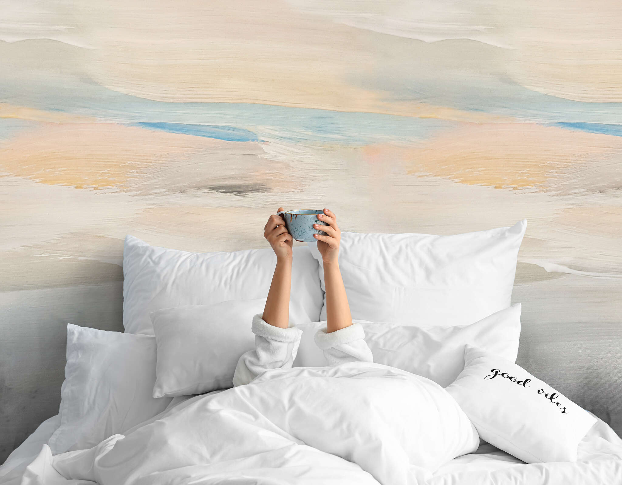 10-300356 Raumsituationen 2 Wall mural Morning glow in Orange | Roomblush - RB479