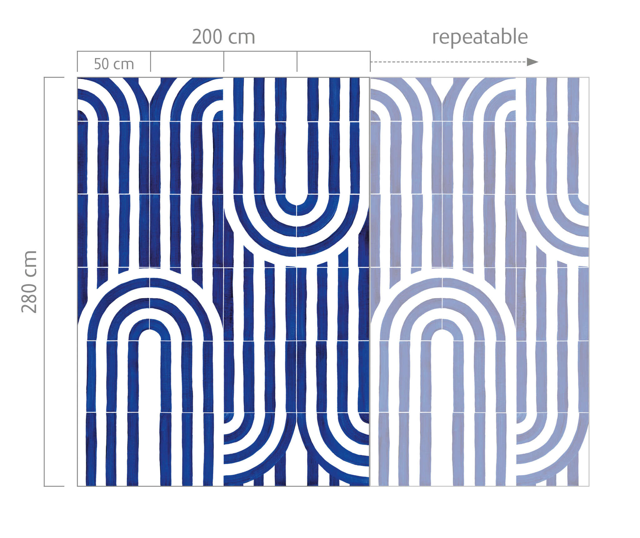 10-300162 Bildauschnitt 1 Wall mural Palazzo in Blue | Roomblush - RB464