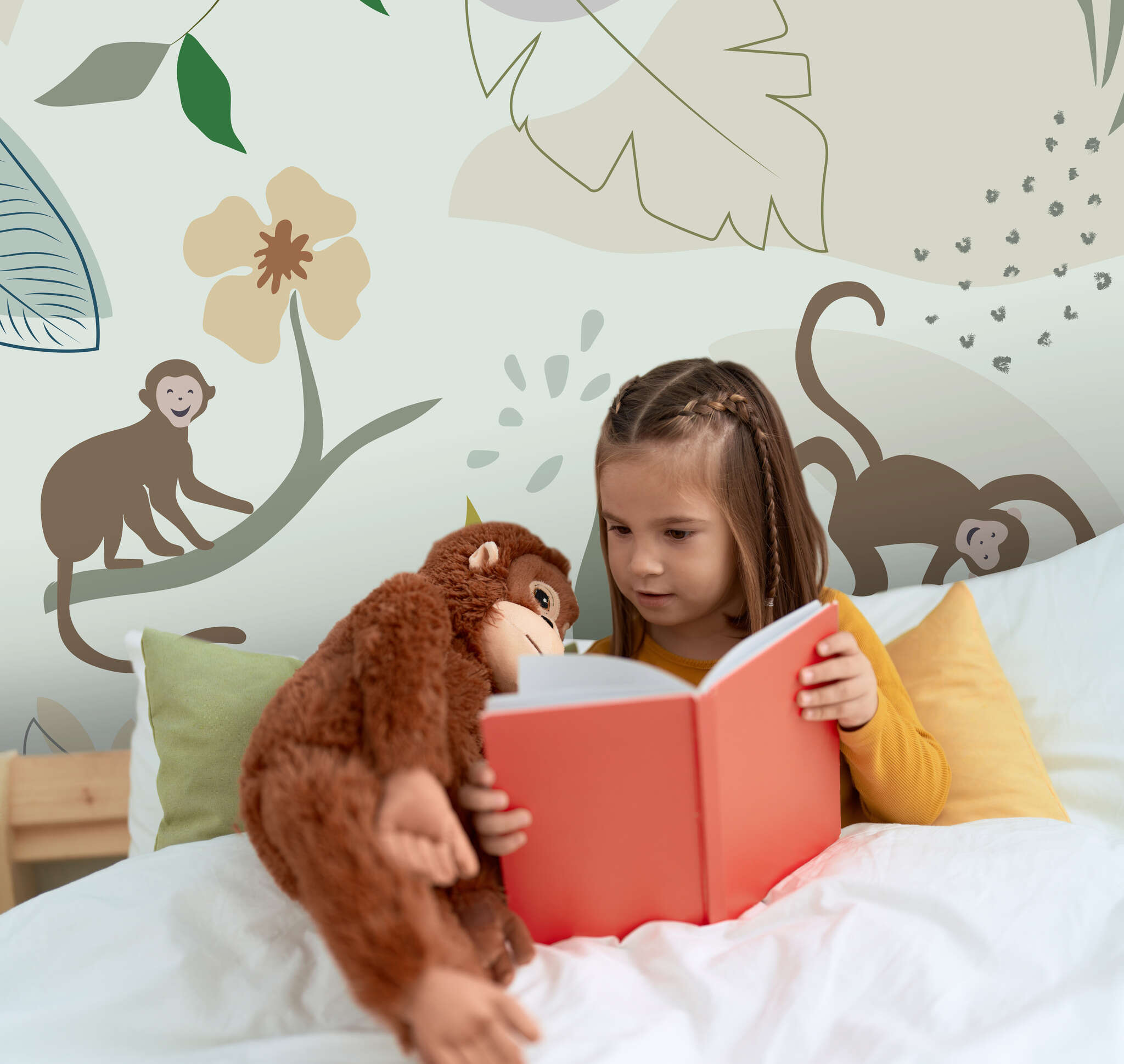 10-300037 Raumsituationen 2 Wall mural Monkey in Brown | Roomblush - RB404